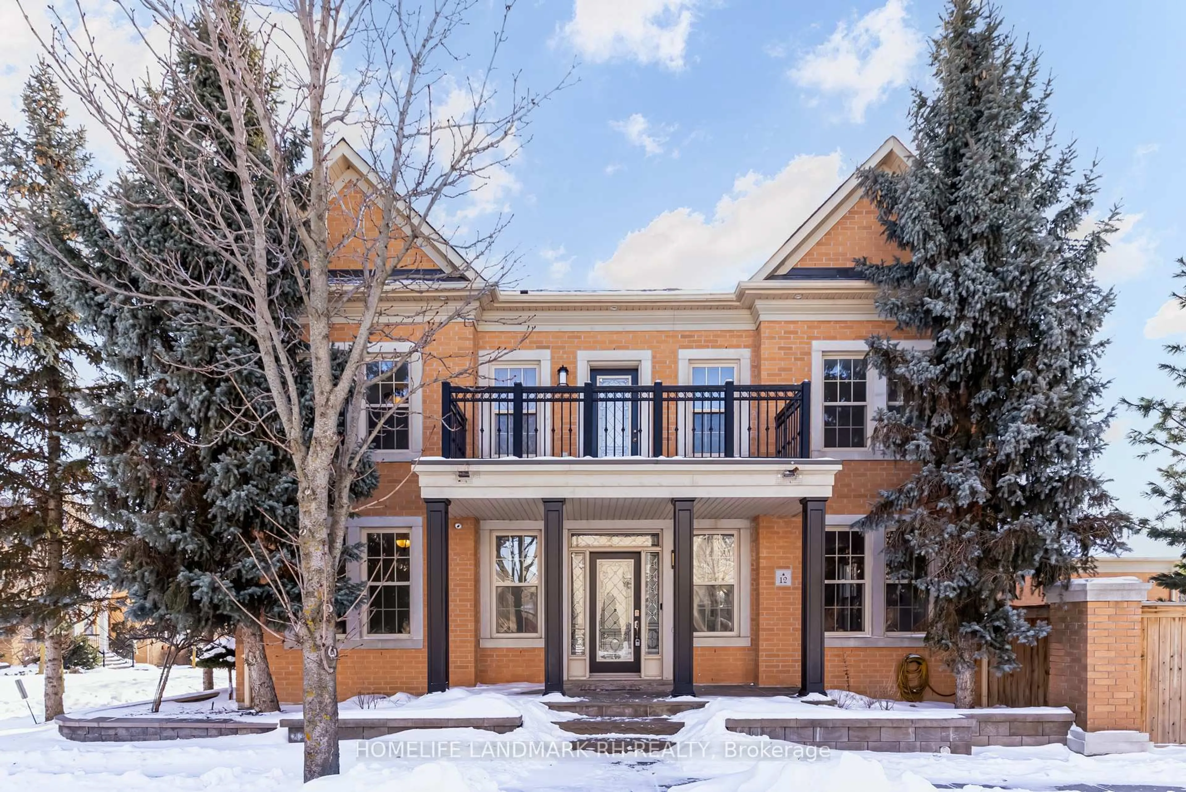 Home with brick exterior material, street for 12 Father McGinn Rd, Markham Ontario L6C 0A7