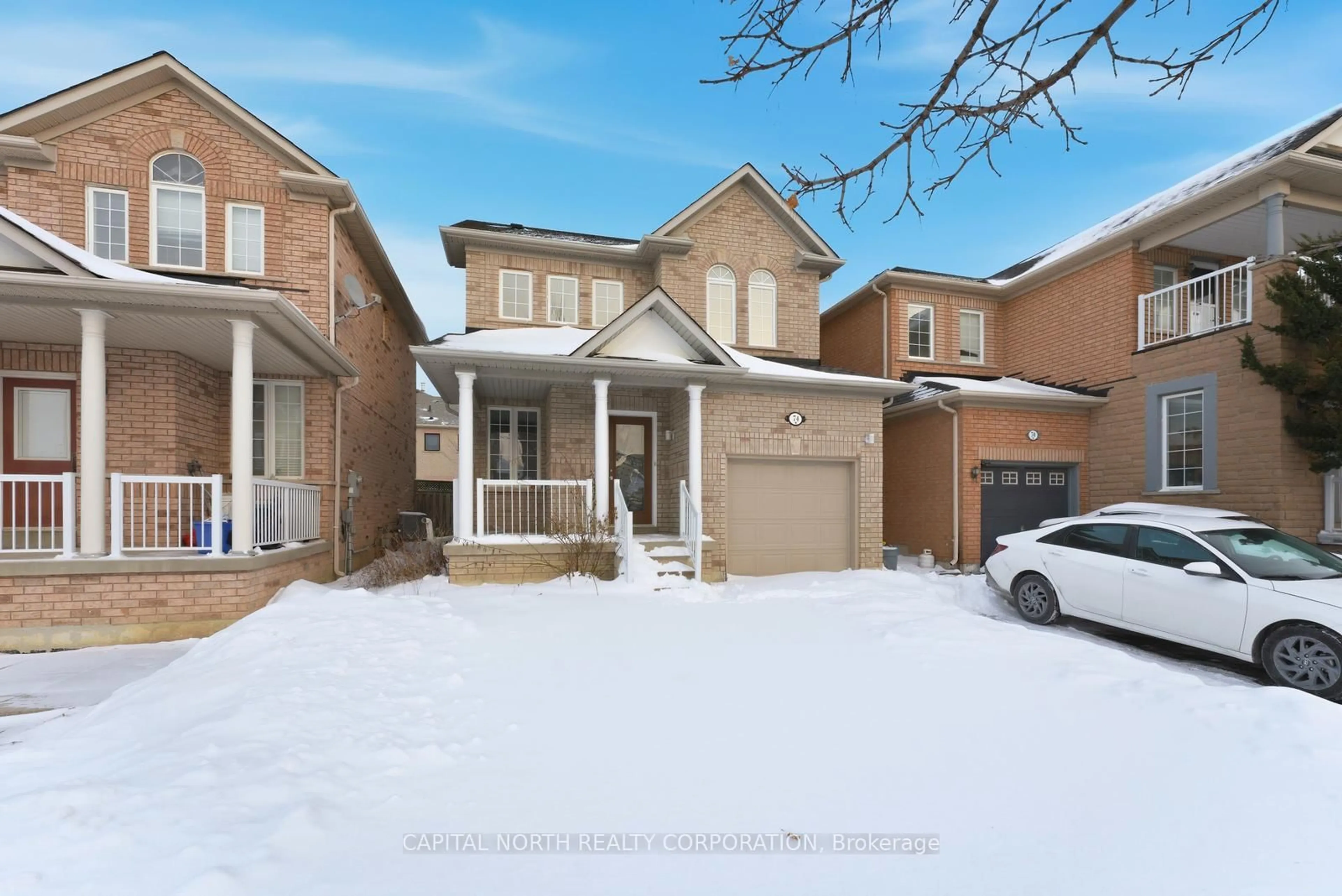 Home with brick exterior material, street for 74 Bullrush Dr, Vaughan Ontario L4H 2V8