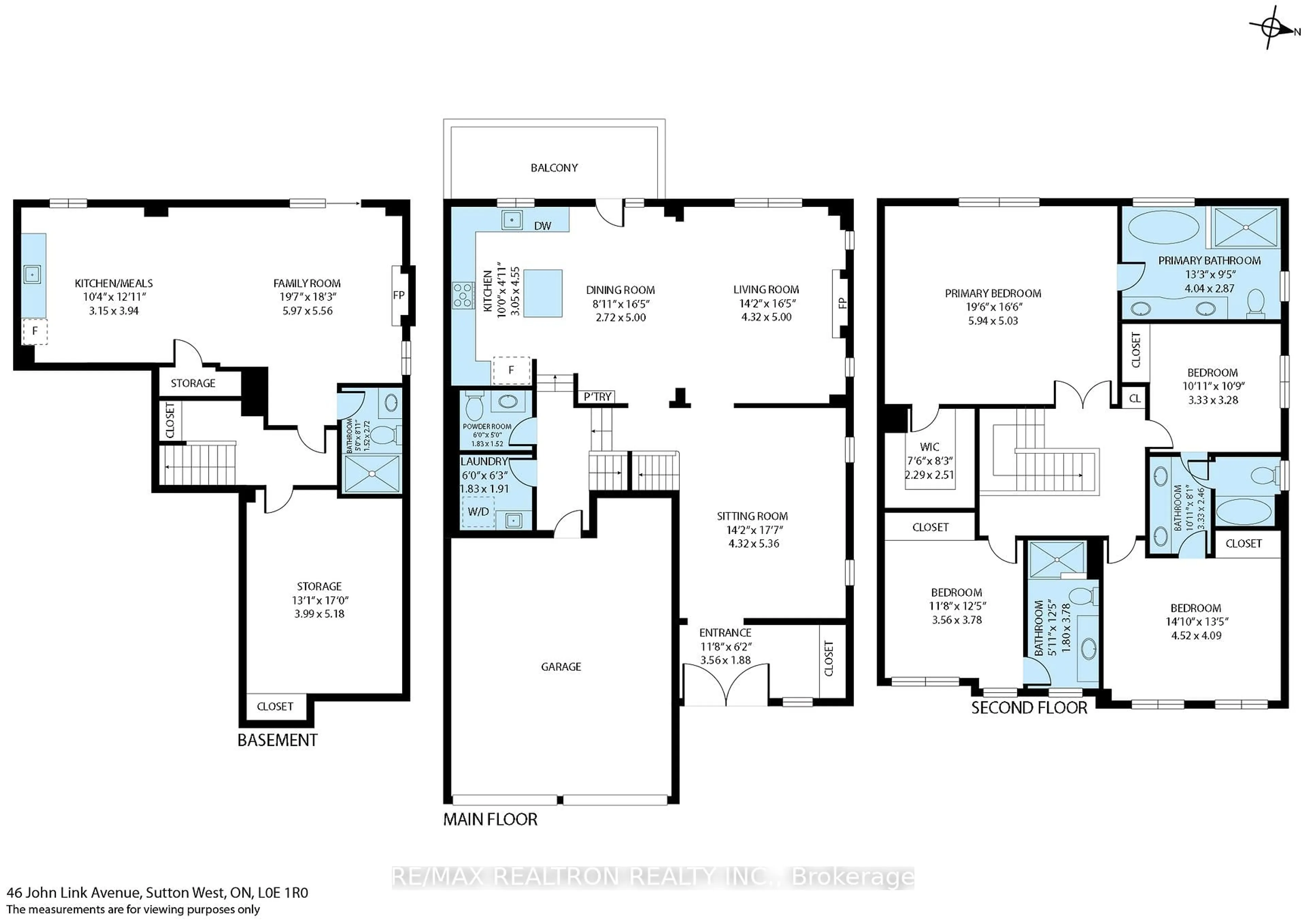 Floor plan for 46 John Link Ave, Georgina Ontario L0E 1R0