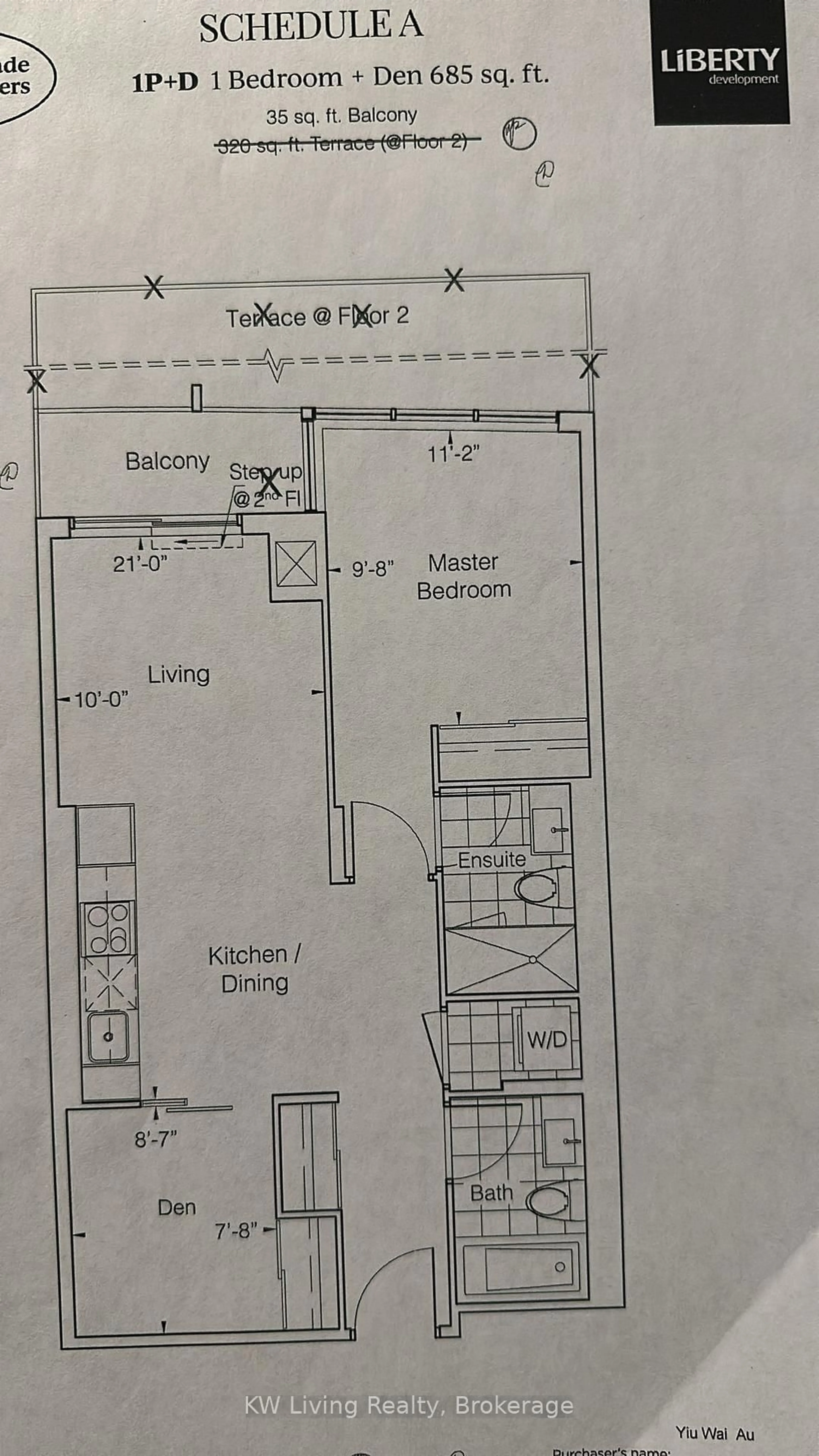 Floor plan for 50 Upper Mall Way #B-1209, Vaughan Ontario L4J 0L8