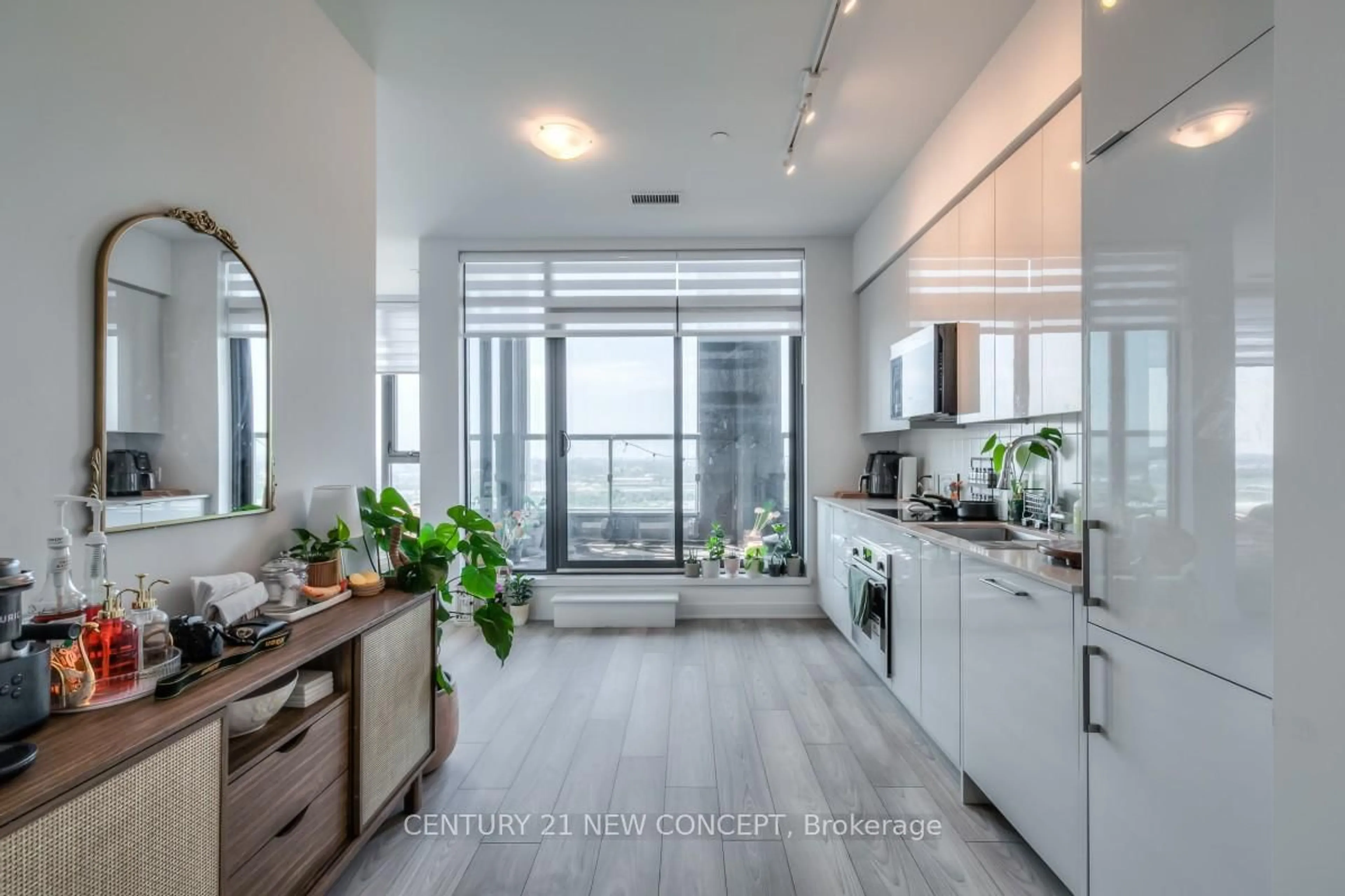 Open concept kitchen, ceramic/tile floor for 2920 Highway 7 Rd #3301, Vaughan Ontario L4K 0P4