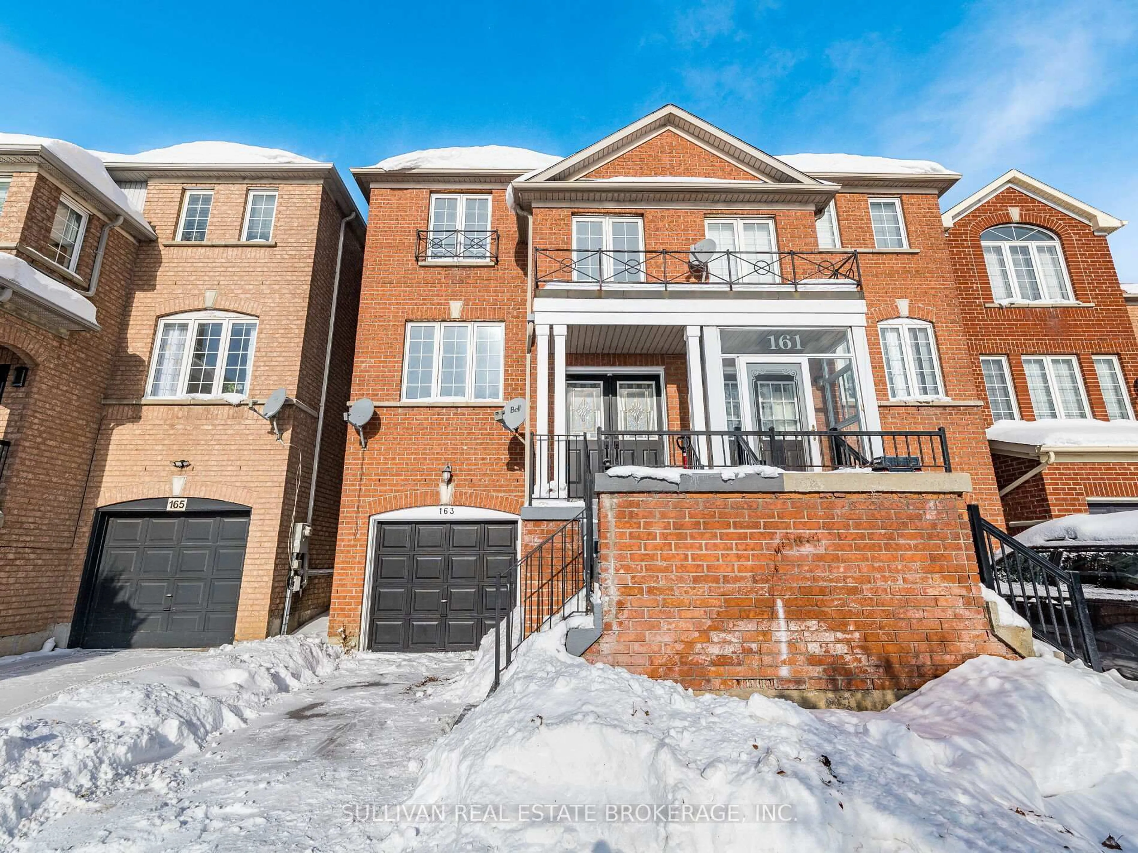 Home with brick exterior material, street for 163 Sassafras Circ, Vaughan Ontario L4J 8M6