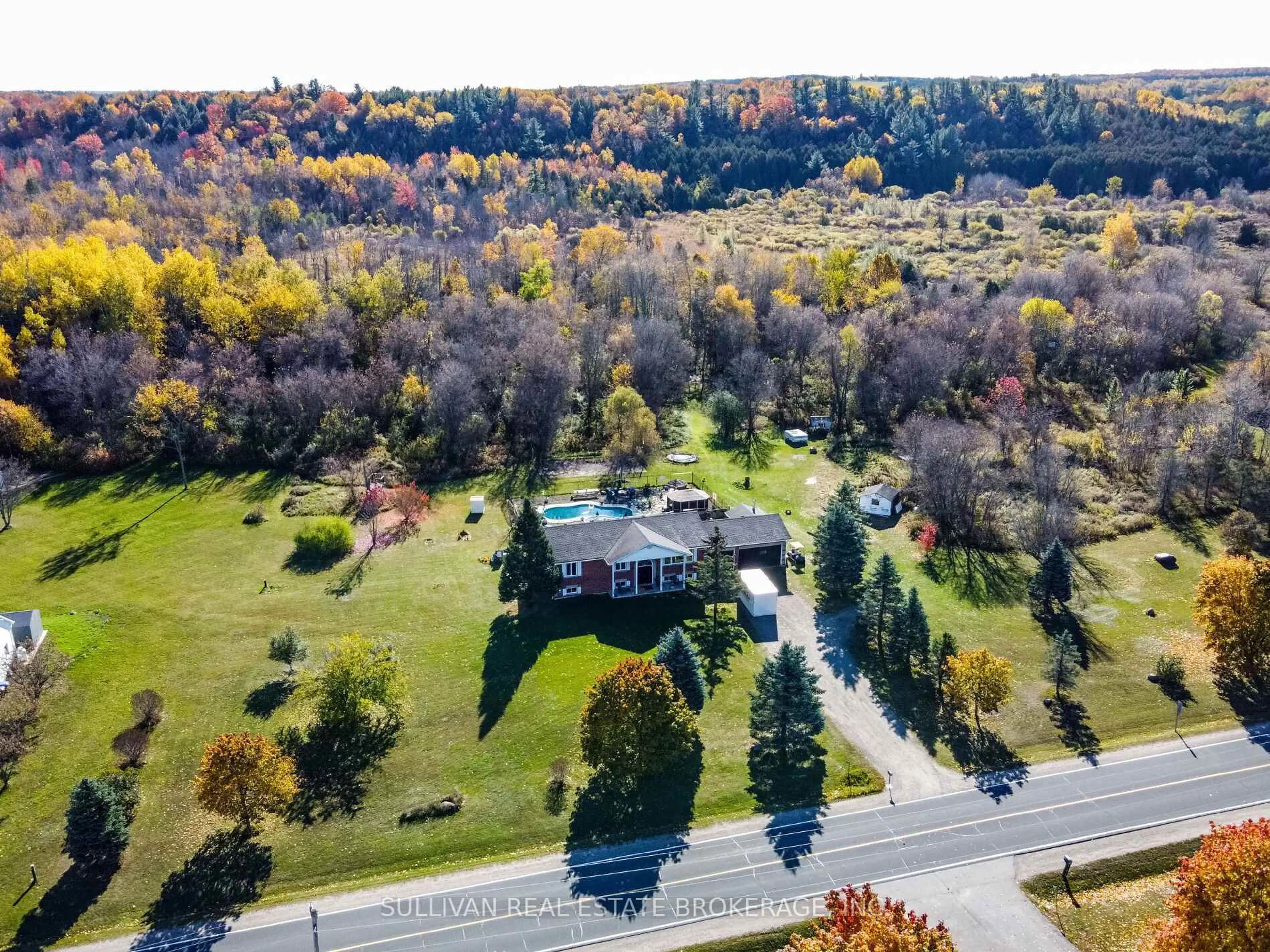 A pic from outside/outdoor area/front of a property/back of a property/a pic from drone, unknown for 9353 County Road 1 Rd, Adjala-Tosorontio Ontario L0N 1P0