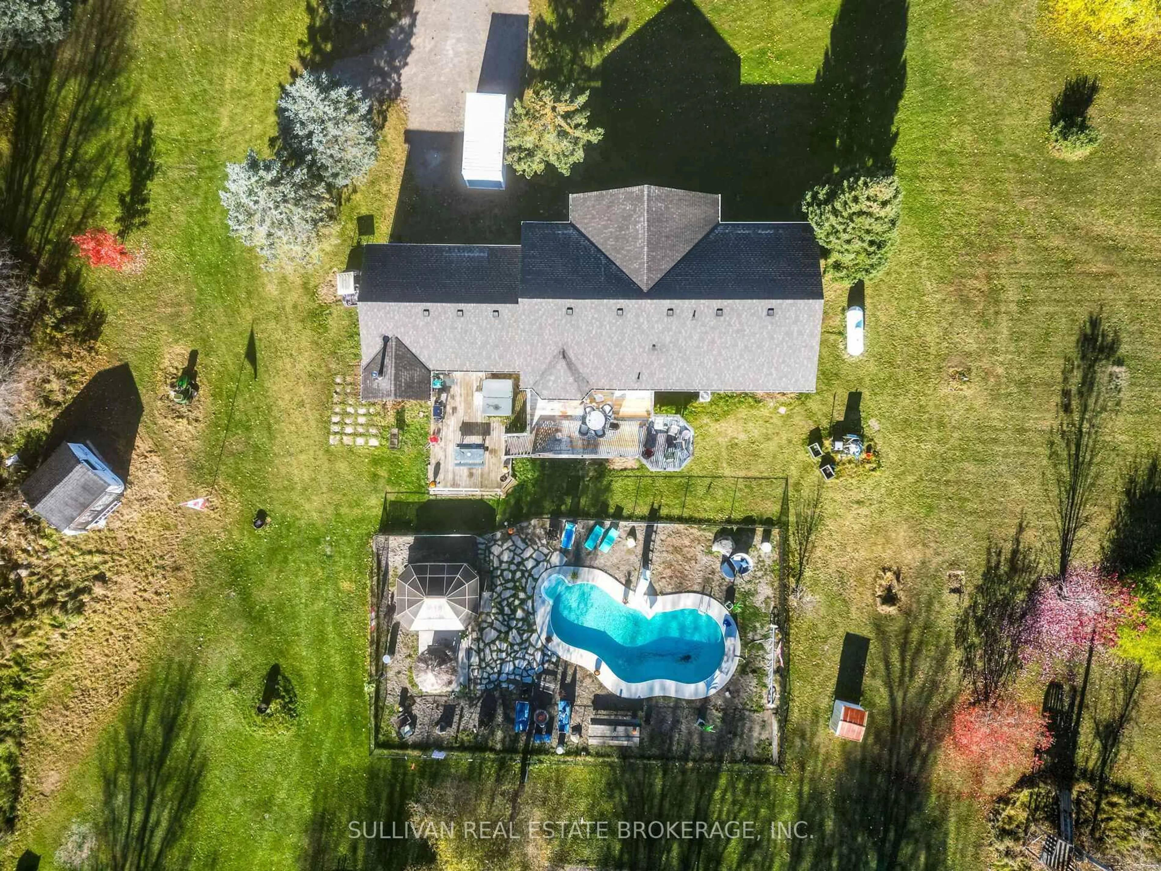 A pic from outside/outdoor area/front of a property/back of a property/a pic from drone, unknown for 9353 County Road 1 Rd, Adjala-Tosorontio Ontario L0N 1P0