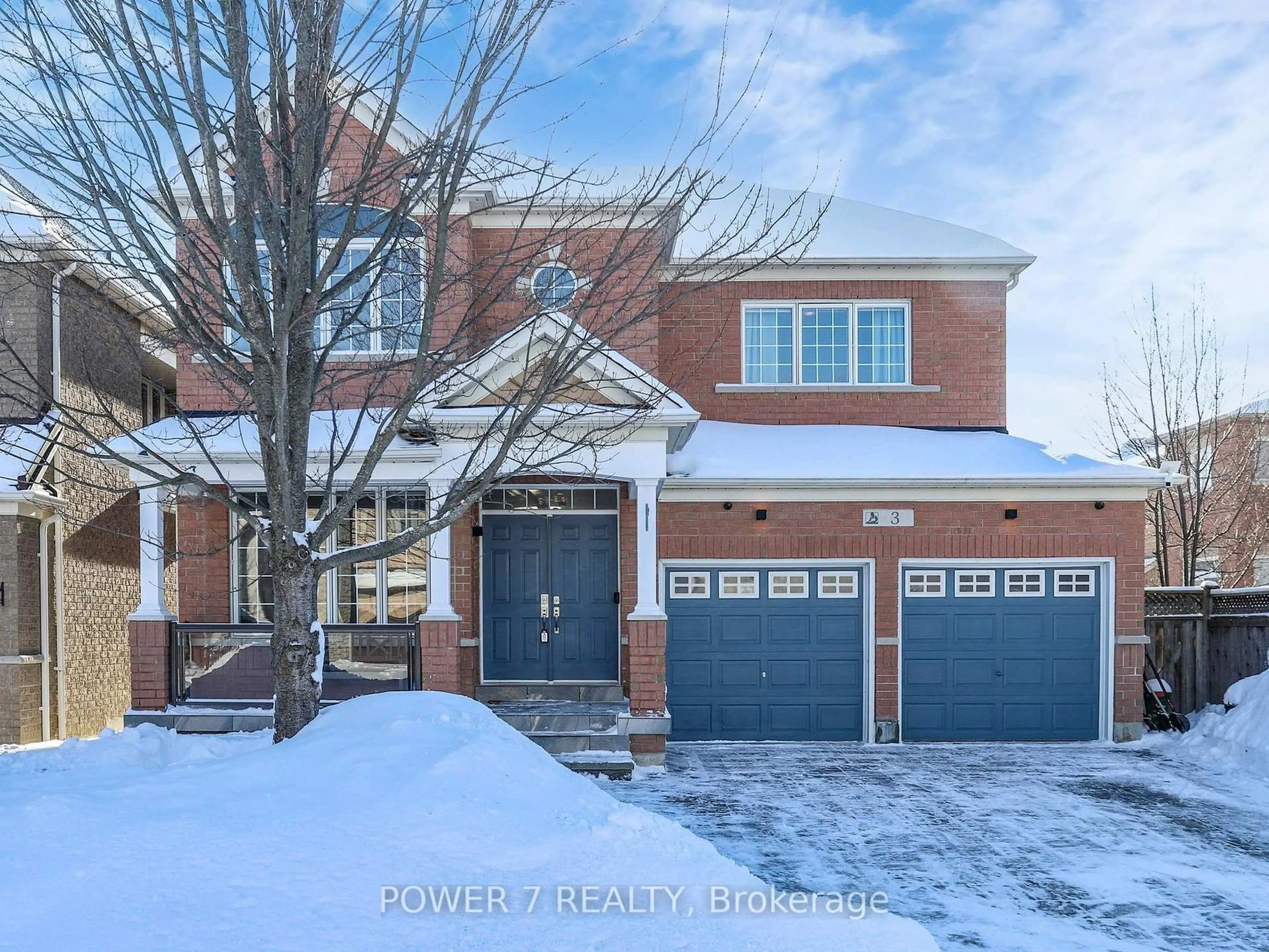 Home with brick exterior material, street for 3 Demoray Crt, Markham Ontario L6E 2E8