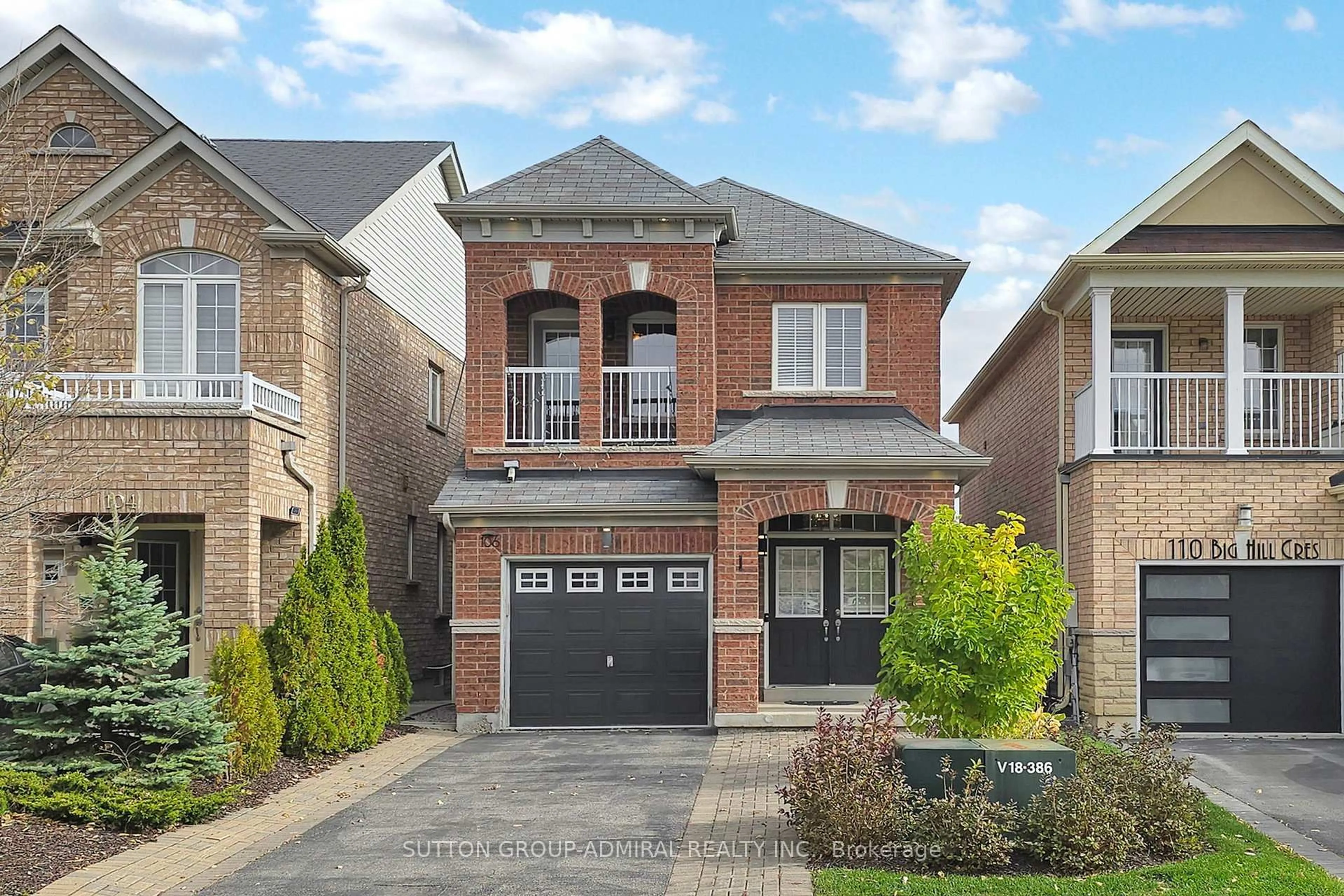 Home with brick exterior material, street for 106 Big Hill Cres, Vaughan Ontario L6A 4K7