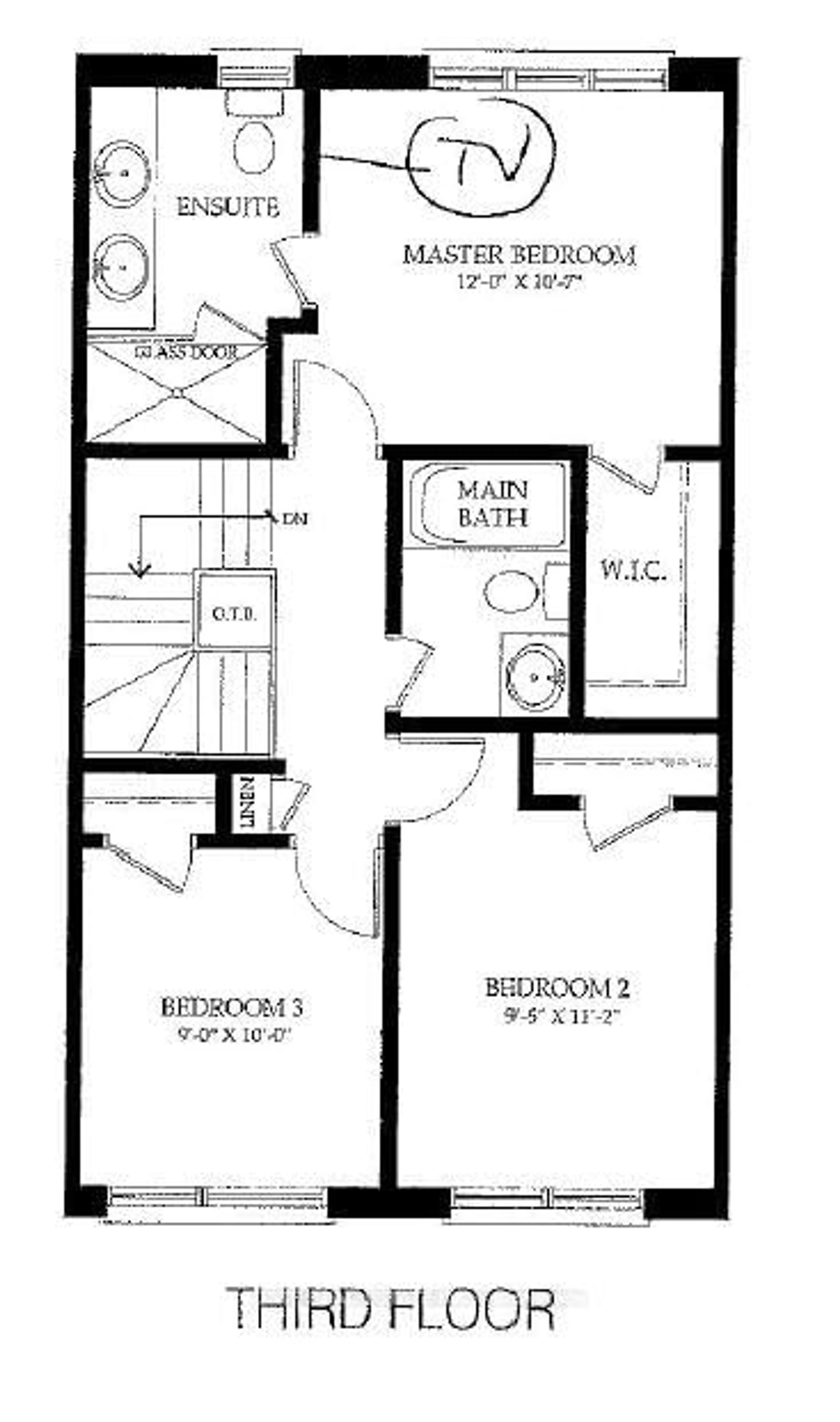 Floor plan for 27 Moneypenny Pl, Vaughan Ontario L4J 0K9
