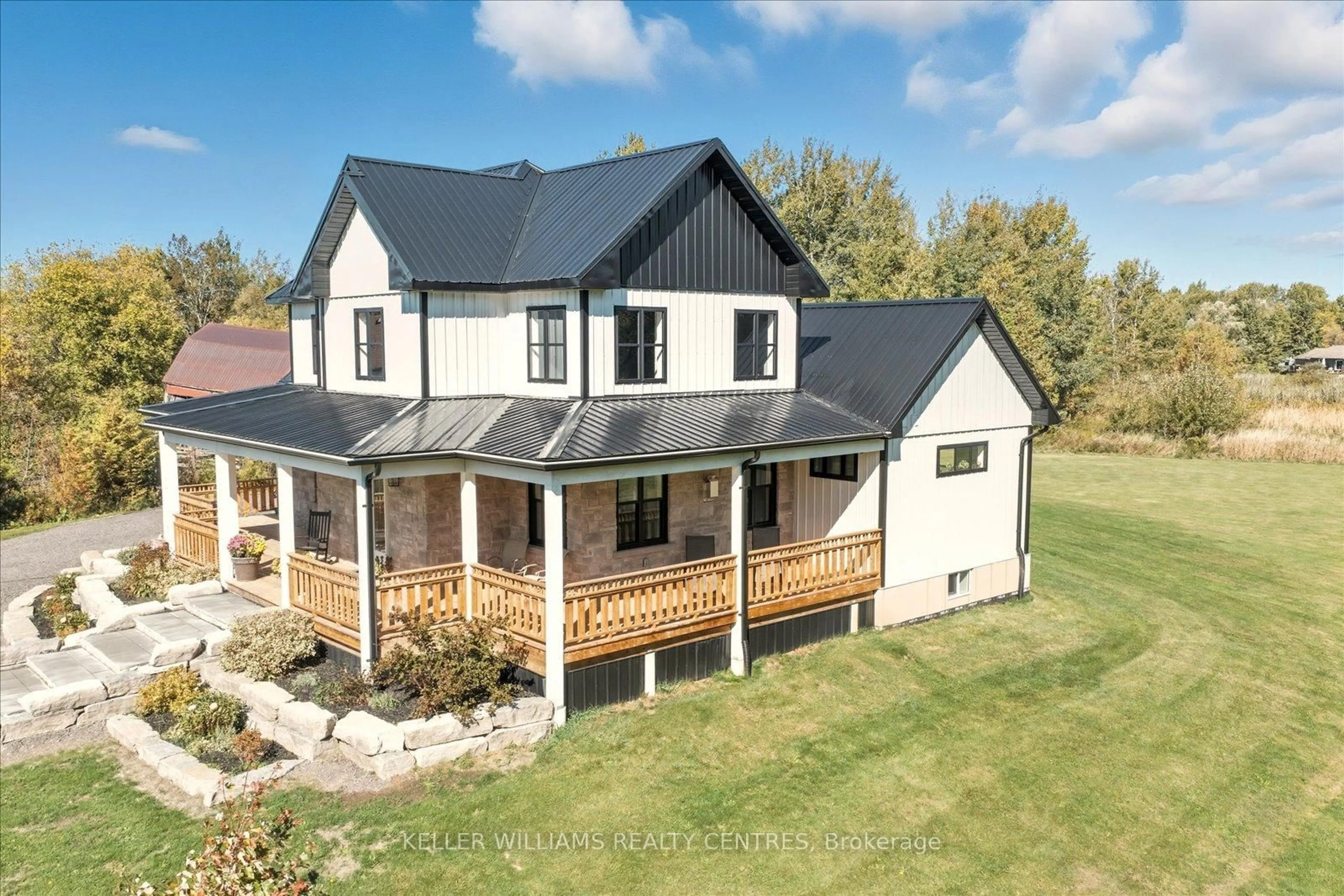 A pic from outside/outdoor area/front of a property/back of a property/a pic from drone, building for 11601 Concession 3 Rd, Uxbridge Ontario L9L 1R1