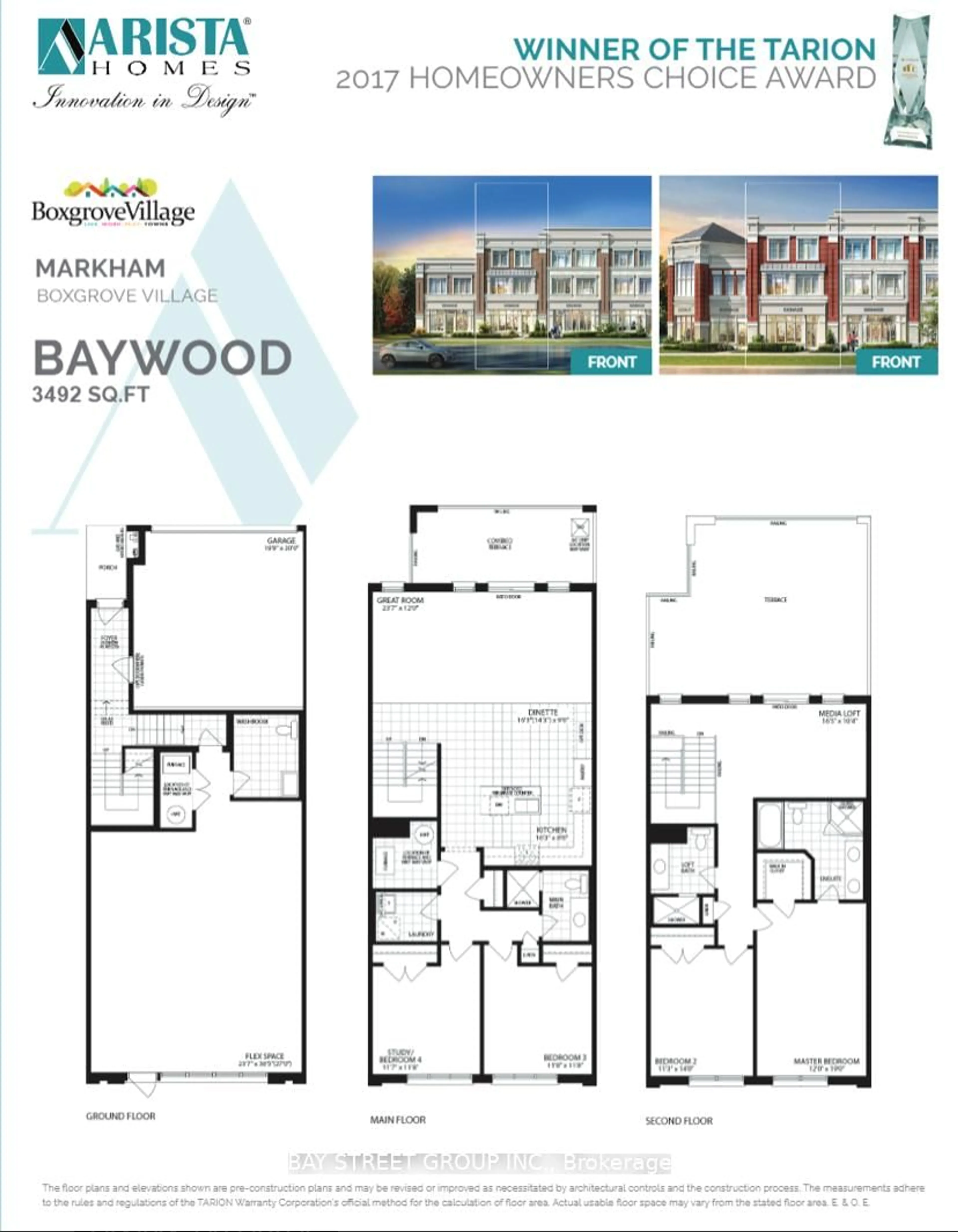 Floor plan for 121 Luzon Ave, Markham Ontario L6B 1N8
