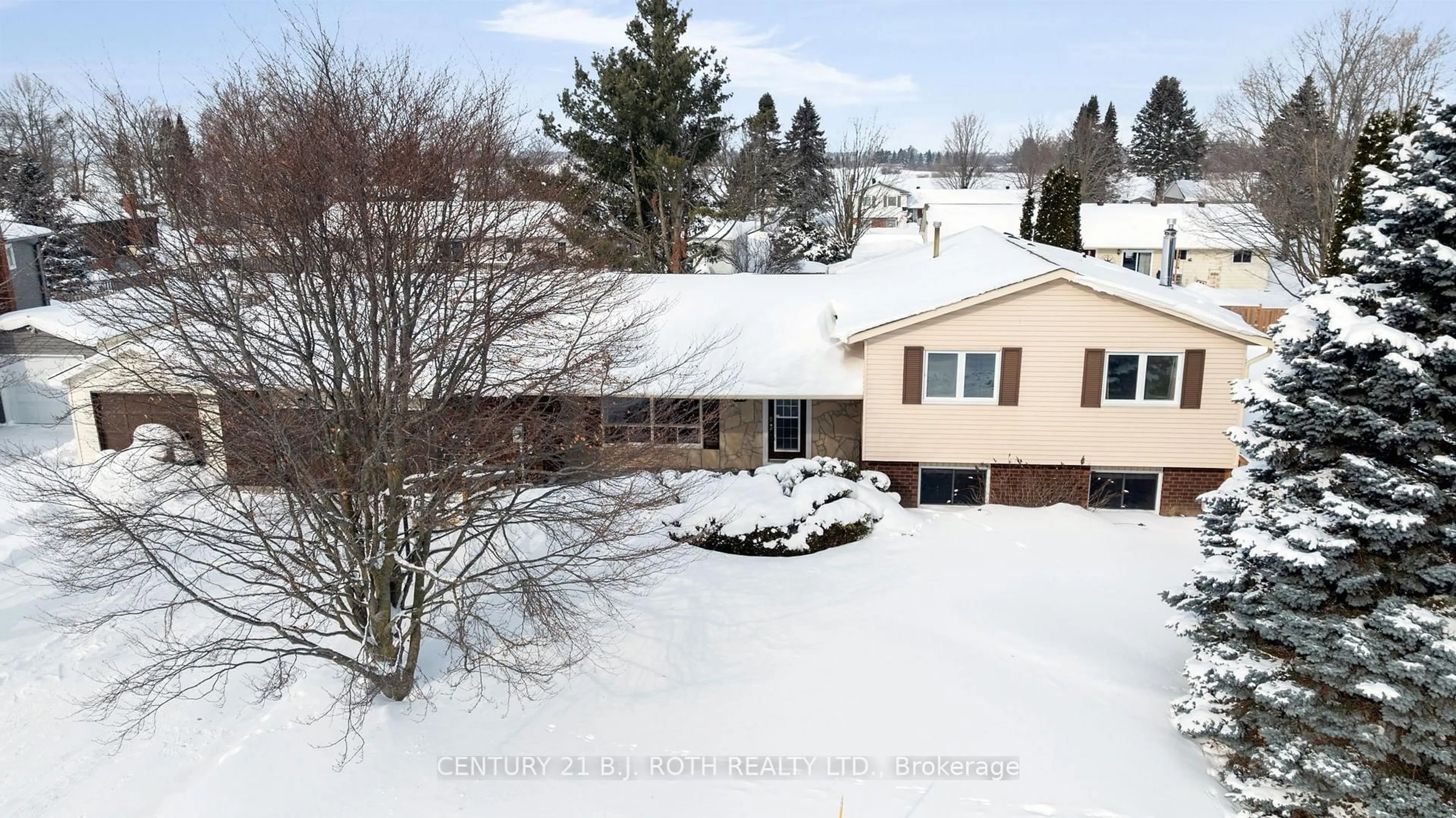 A pic from outside/outdoor area/front of a property/back of a property/a pic from drone, mountain view for 218 Parkside Cres, Innisfil Ontario L9S 1G3