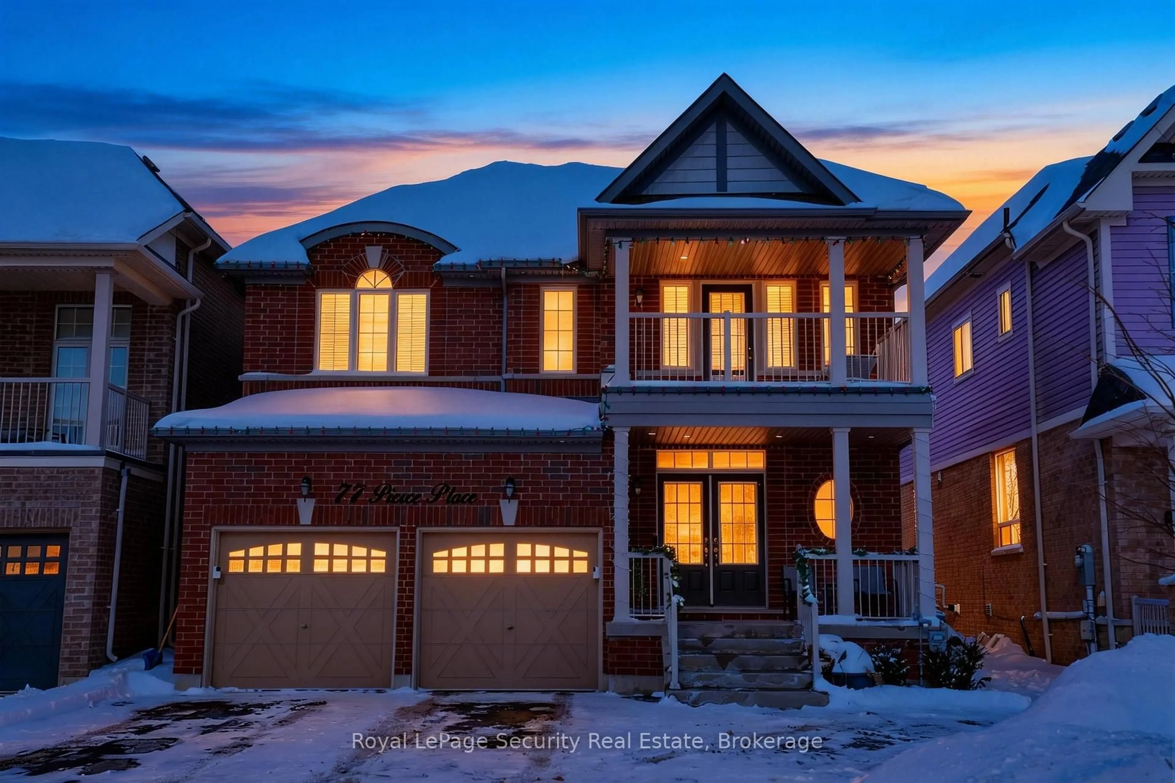 Home with brick exterior material, street for 77 Pierce Pl, New Tecumseth Ontario L0G 1W0