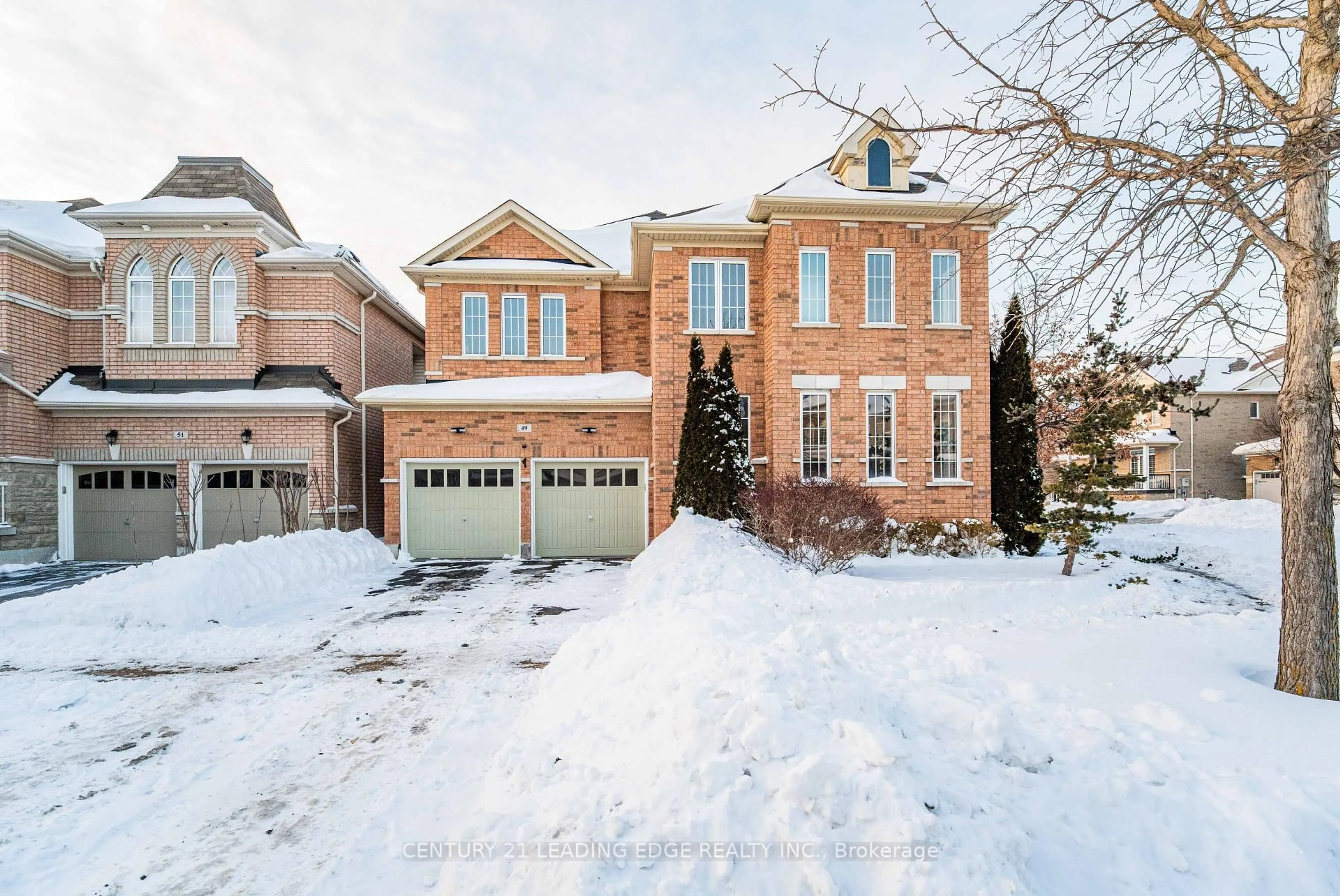 Home with brick exterior material, street for 49 Stonechurch Cres, Markham Ontario L6B 0J2