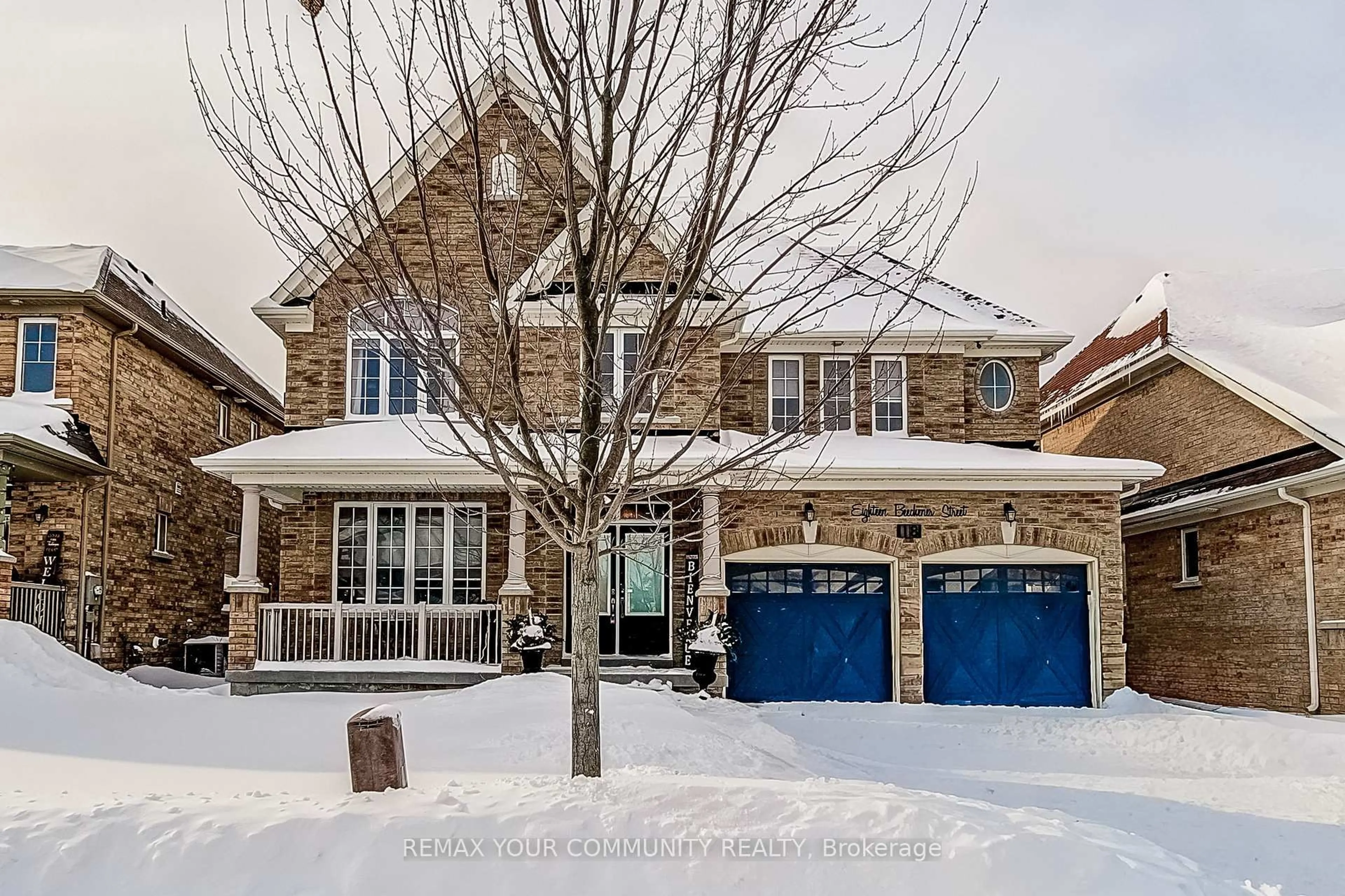 Home with brick exterior material, street for 18 Beechener St, Georgina Ontario L0E 1R0