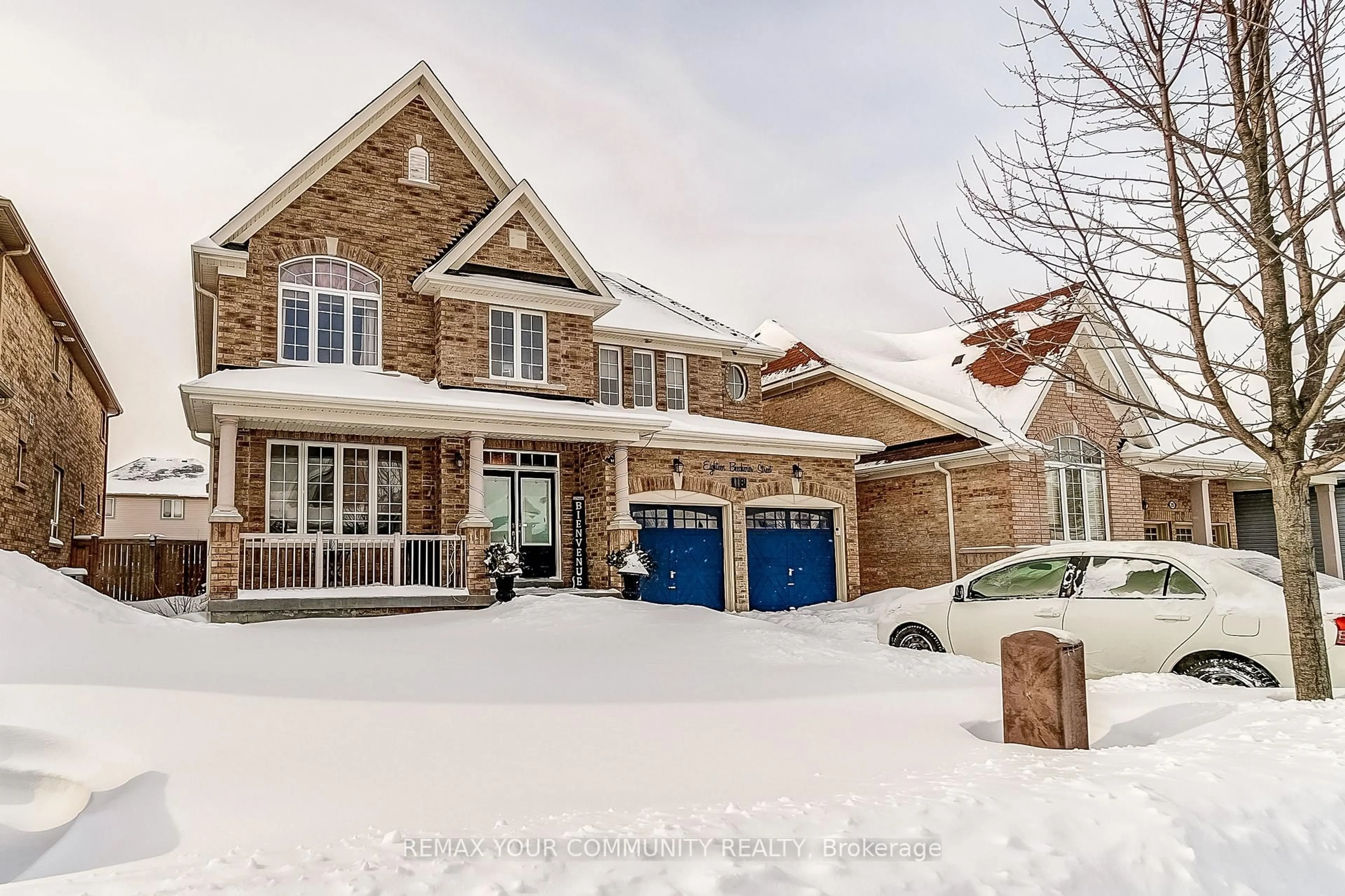 Home with brick exterior material, street for 18 Beechener St, Georgina Ontario L0E 1R0