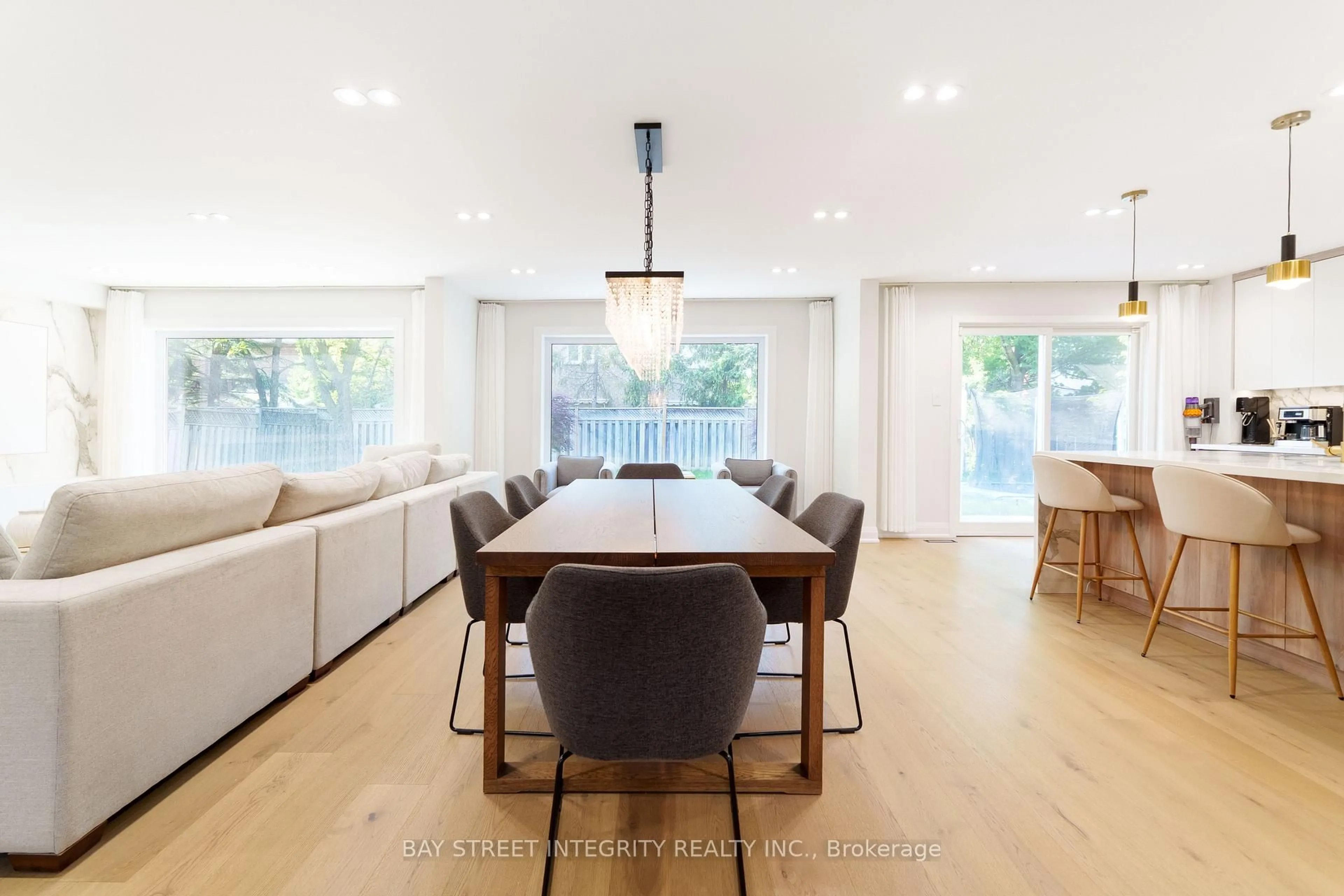 Dining room, wood/laminate floor for 2247 Rodick Rd, Markham Ontario L6C 1R1