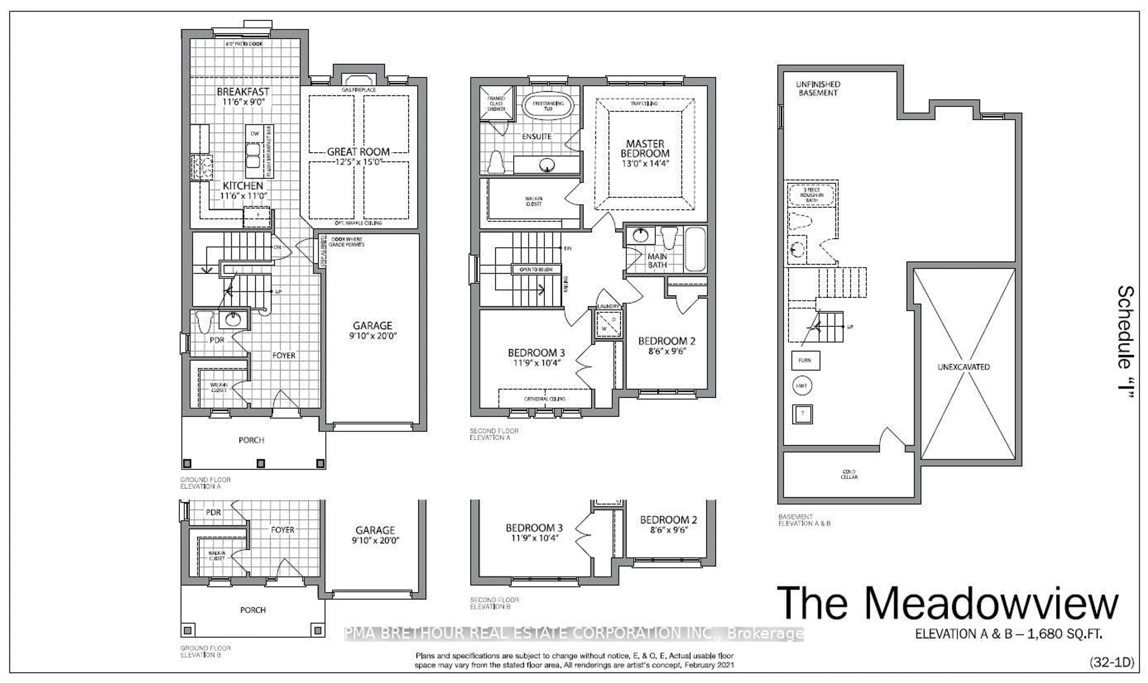 Floor plan for 84 Randy Bush Cres #LOT 84, Georgina Ontario L4P 0K1