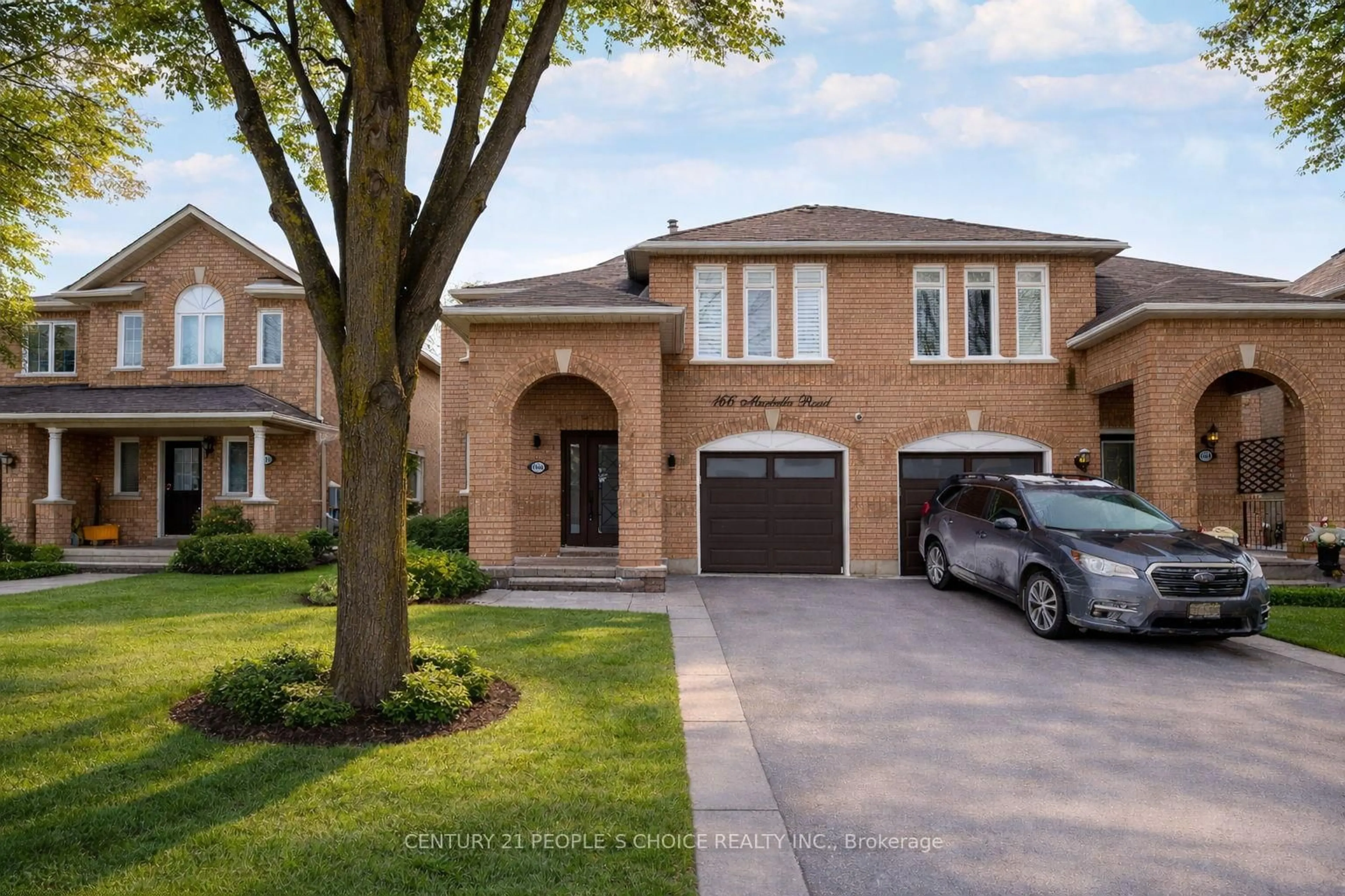 Home with brick exterior material, street for 166 Marbella Rd, Vaughan Ontario L4H 1L4