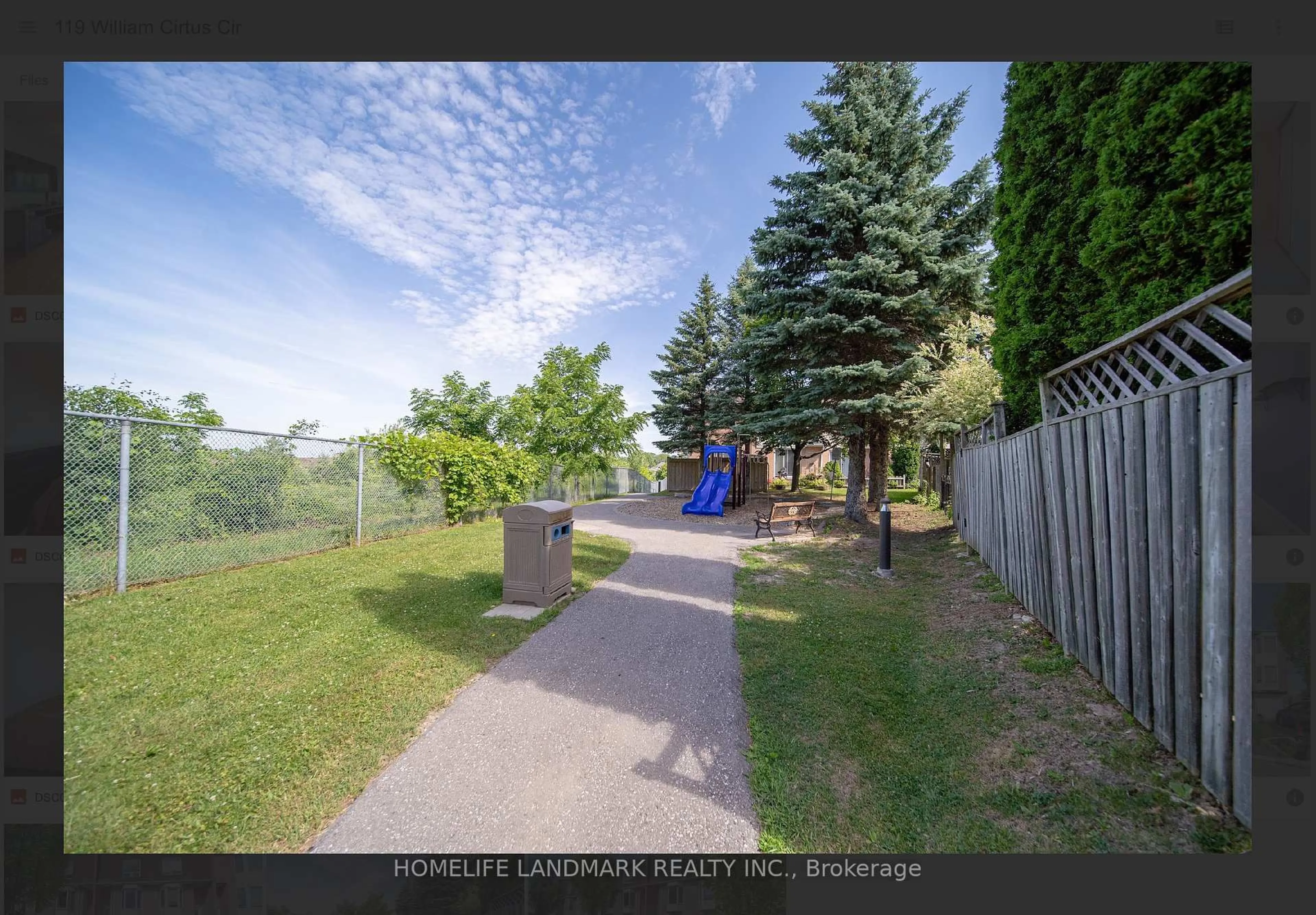 A pic from outside/outdoor area/front of a property/back of a property/a pic from drone, unknown for 119 William Curtis Circ #57, Newmarket Ontario L3Y 8L8