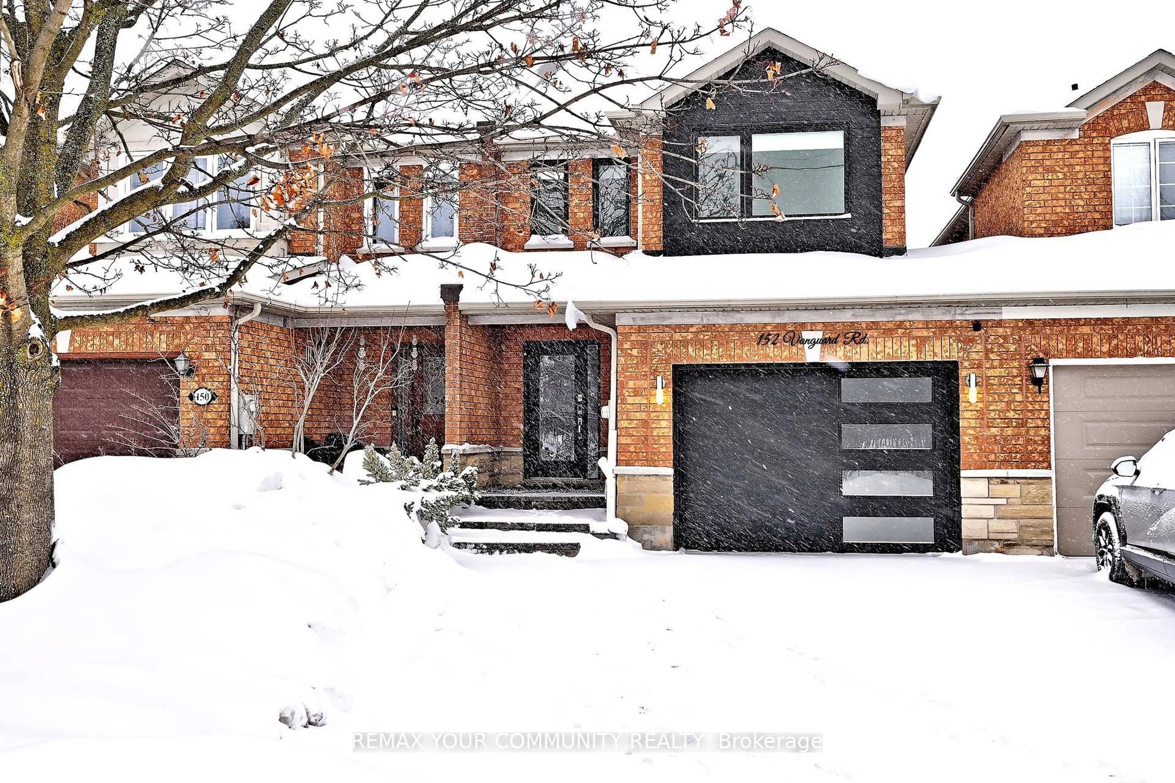 Home with brick exterior material, street for 152 Vanguard Rd, Vaughan Ontario L4K 5G8