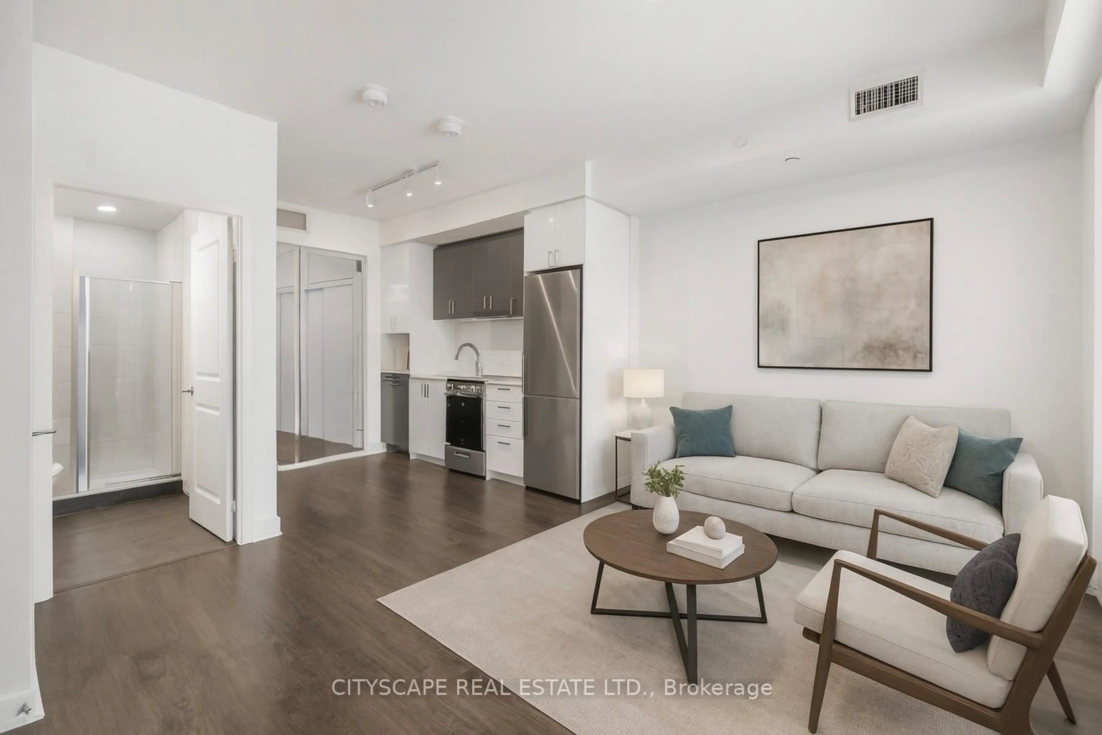 Living room with furniture, unknown for 30 Upper Mall Way #501, Vaughan Ontario L4J 0L7