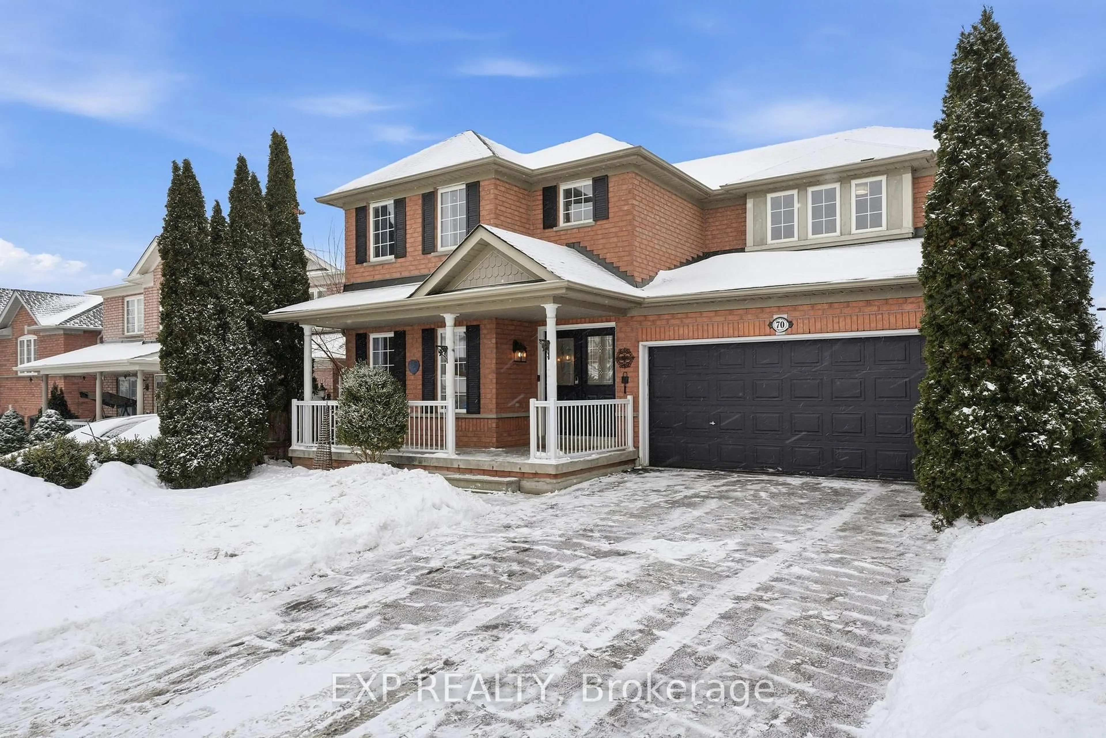 Home with brick exterior material, street for 70 Brecken Dr, Georgina Ontario L4P 4A7