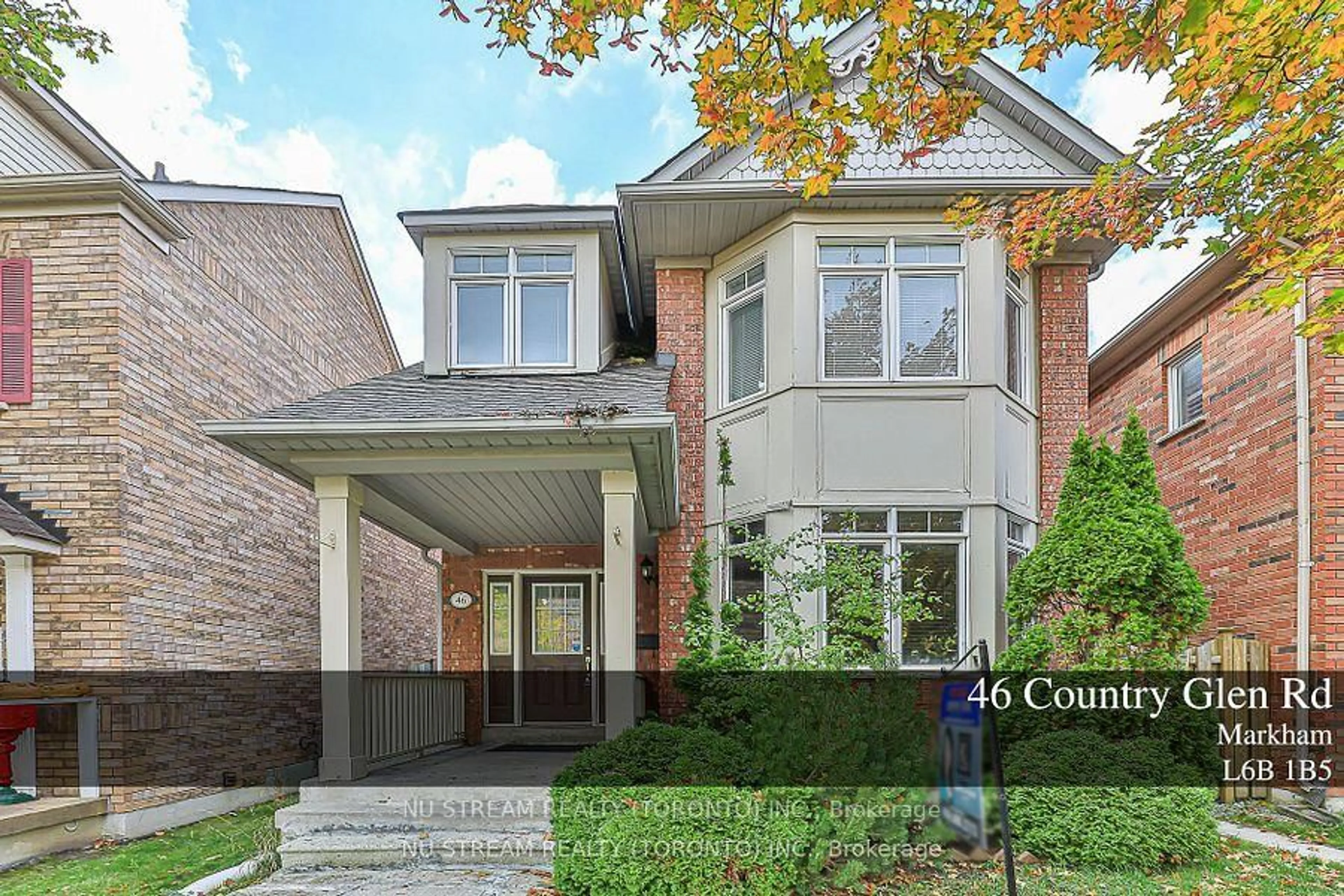 Home with brick exterior material, street for 46 Country Glen Rd, Markham Ontario L6B 1B5