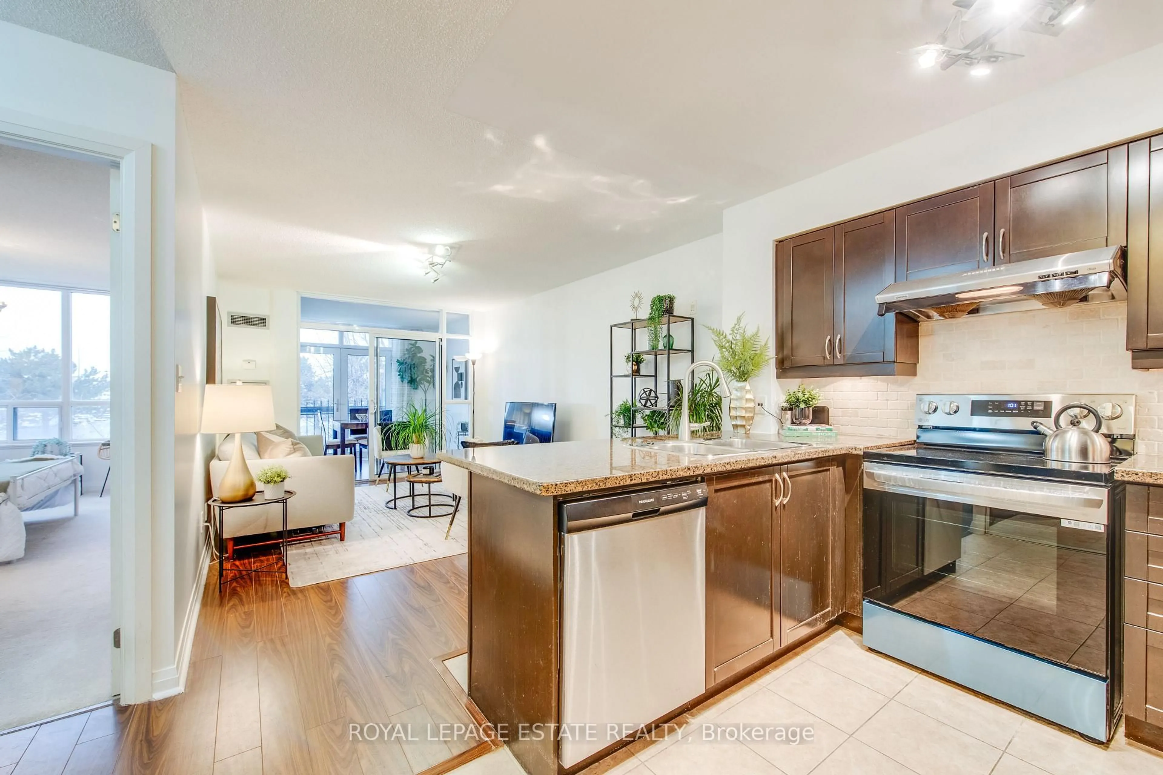 Open concept kitchen, unknown for 7363 Kennedy Rd #213, Markham Ontario L3R 1G8