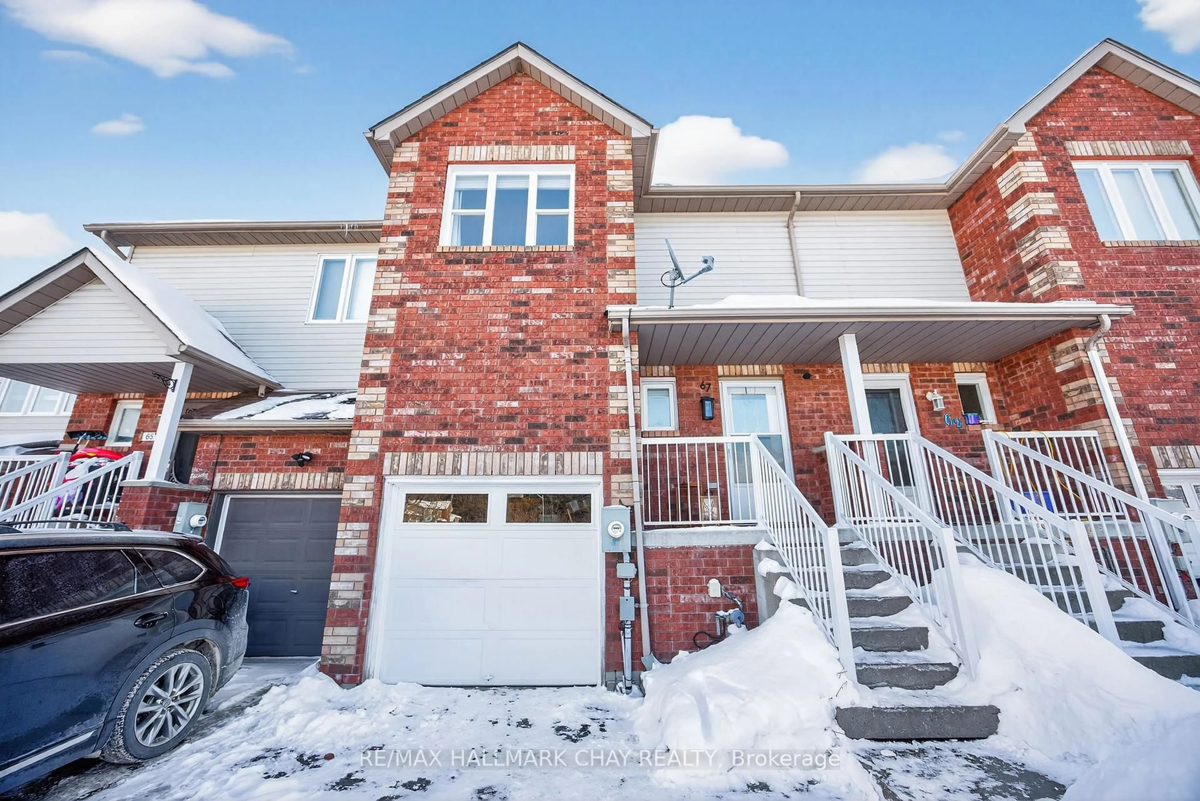 Home with brick exterior material, street for 67 Parkside Cres, Essa Ontario L3W 0K9