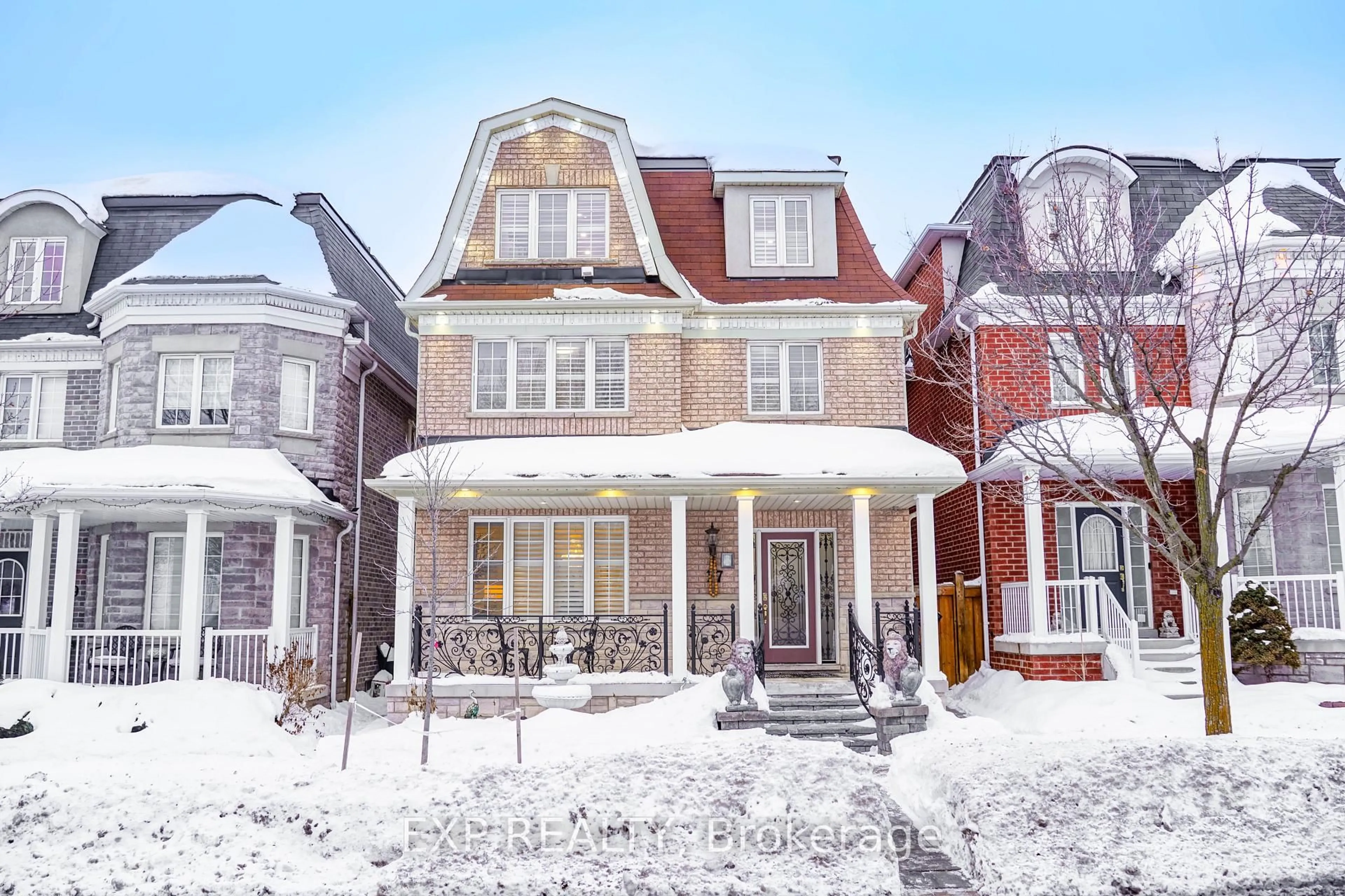 Home with brick exterior material, street for 17 Rouge Bank Dr, Markham Ontario L6B 1A8