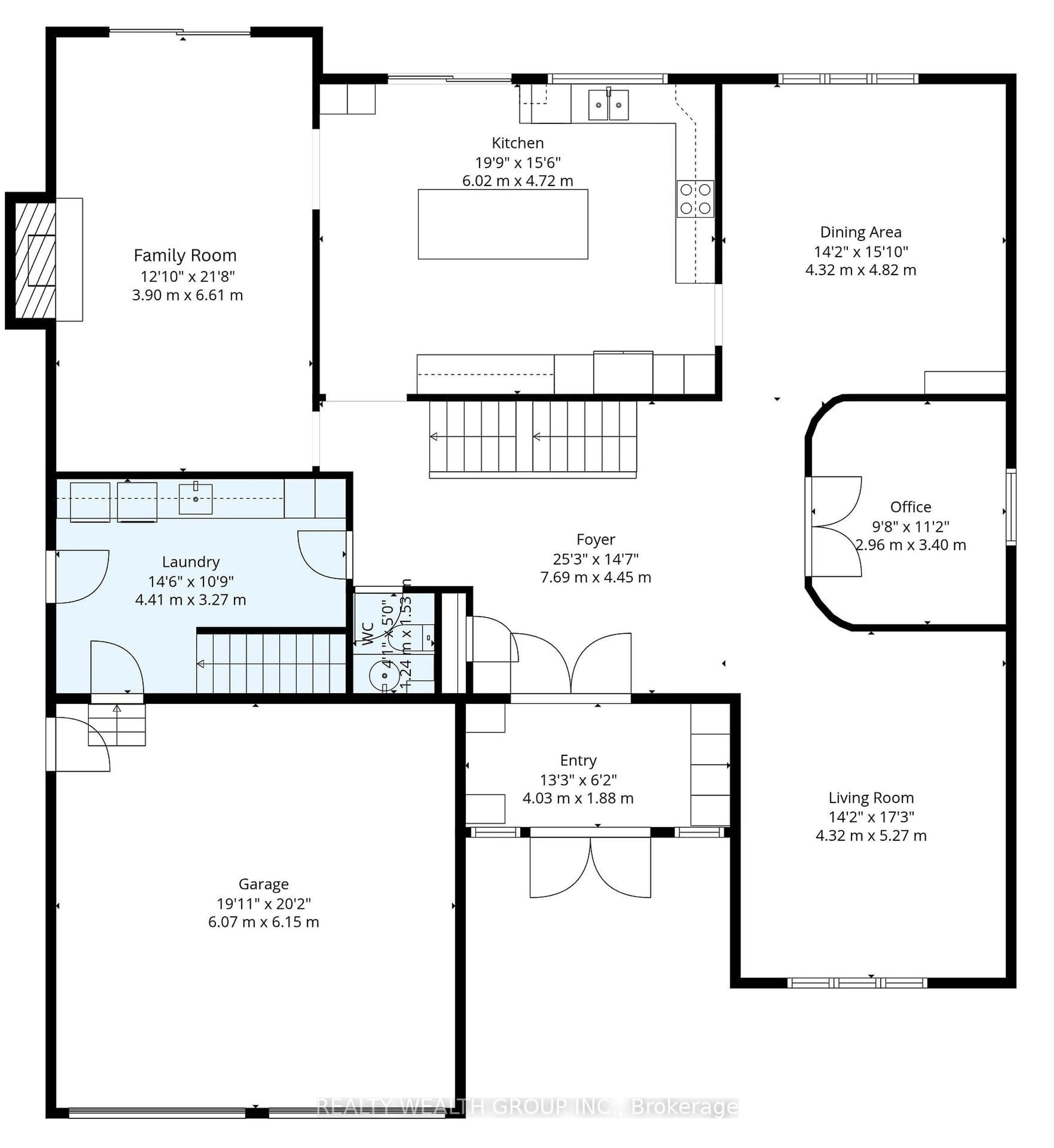 Floor plan for 32 Colton Cres, Vaughan Ontario L4L 3L7