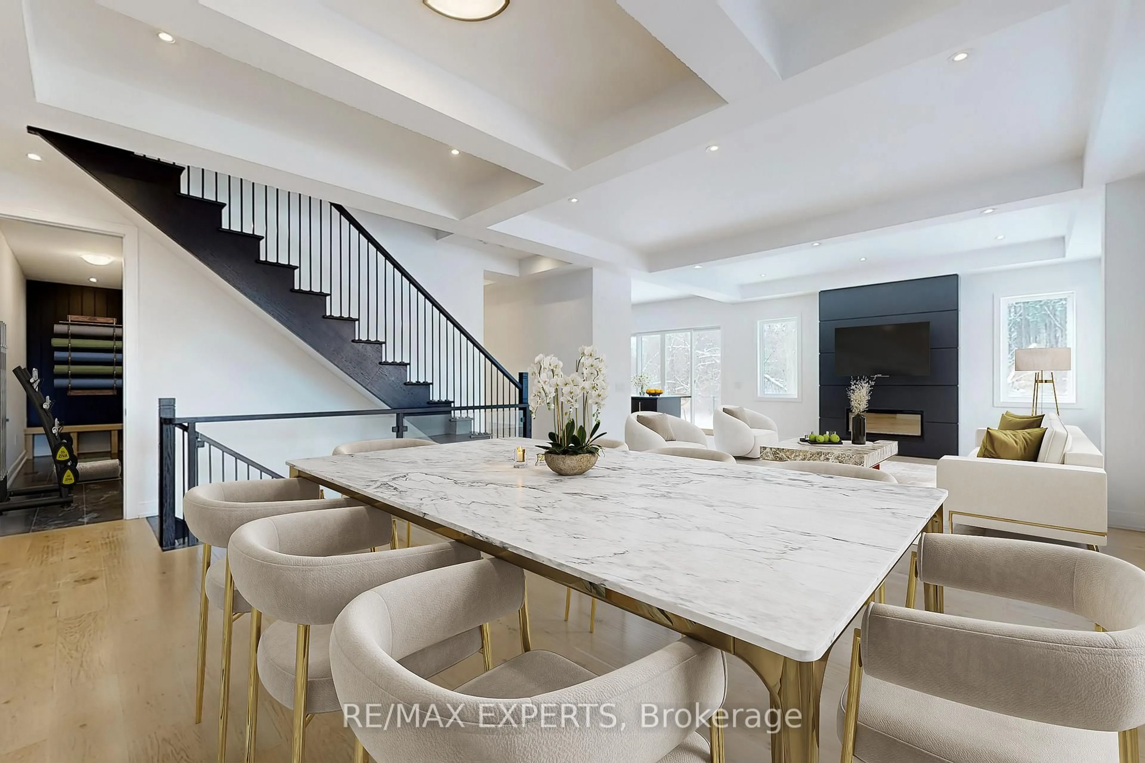 Contemporary kitchen, ceramic/tile floor for 26 Night Sky Crt, Richmond Hill Ontario L4C 2R4