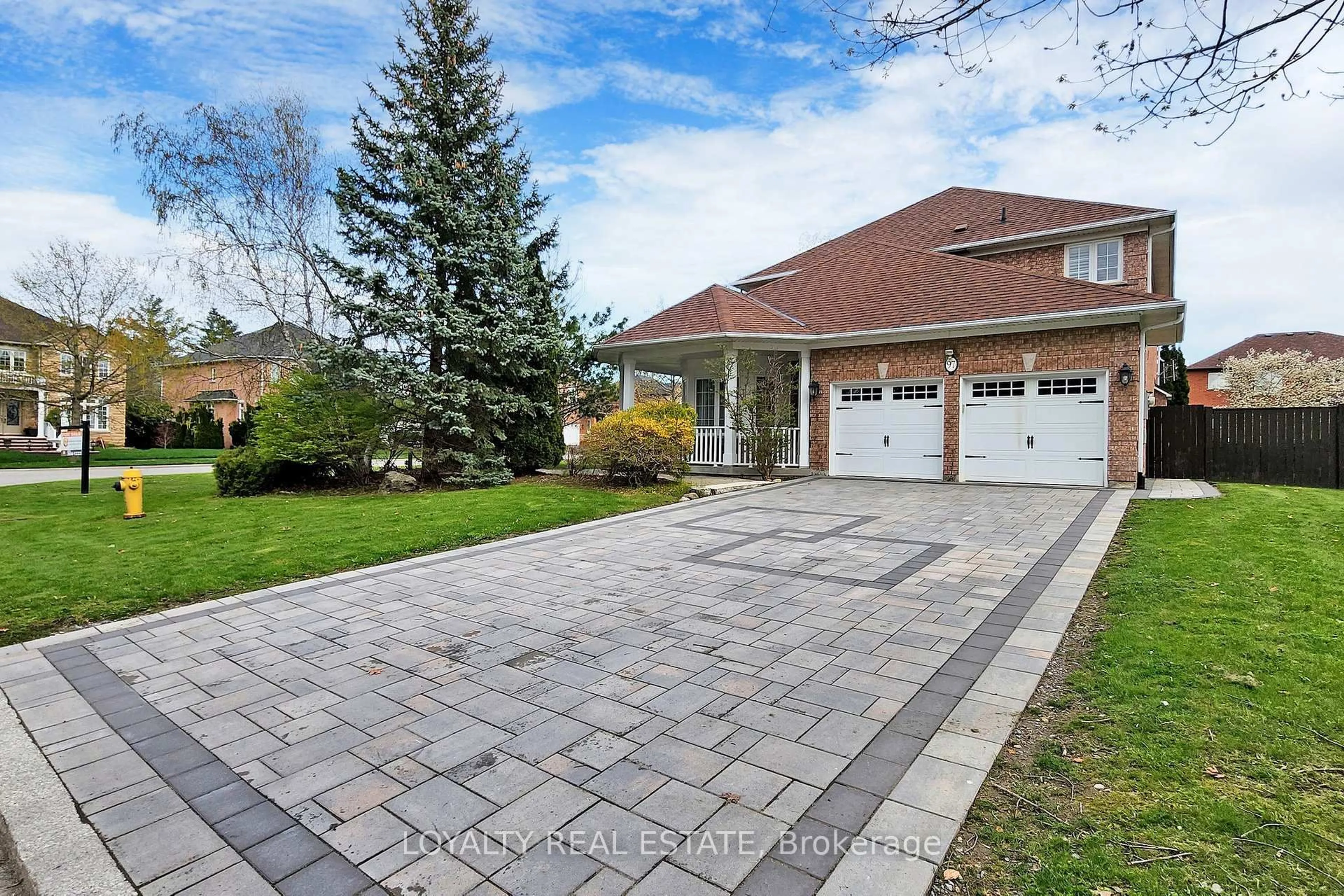 Home with brick exterior material, street for 97 Song Bird Dr, Markham Ontario L3S 3T8