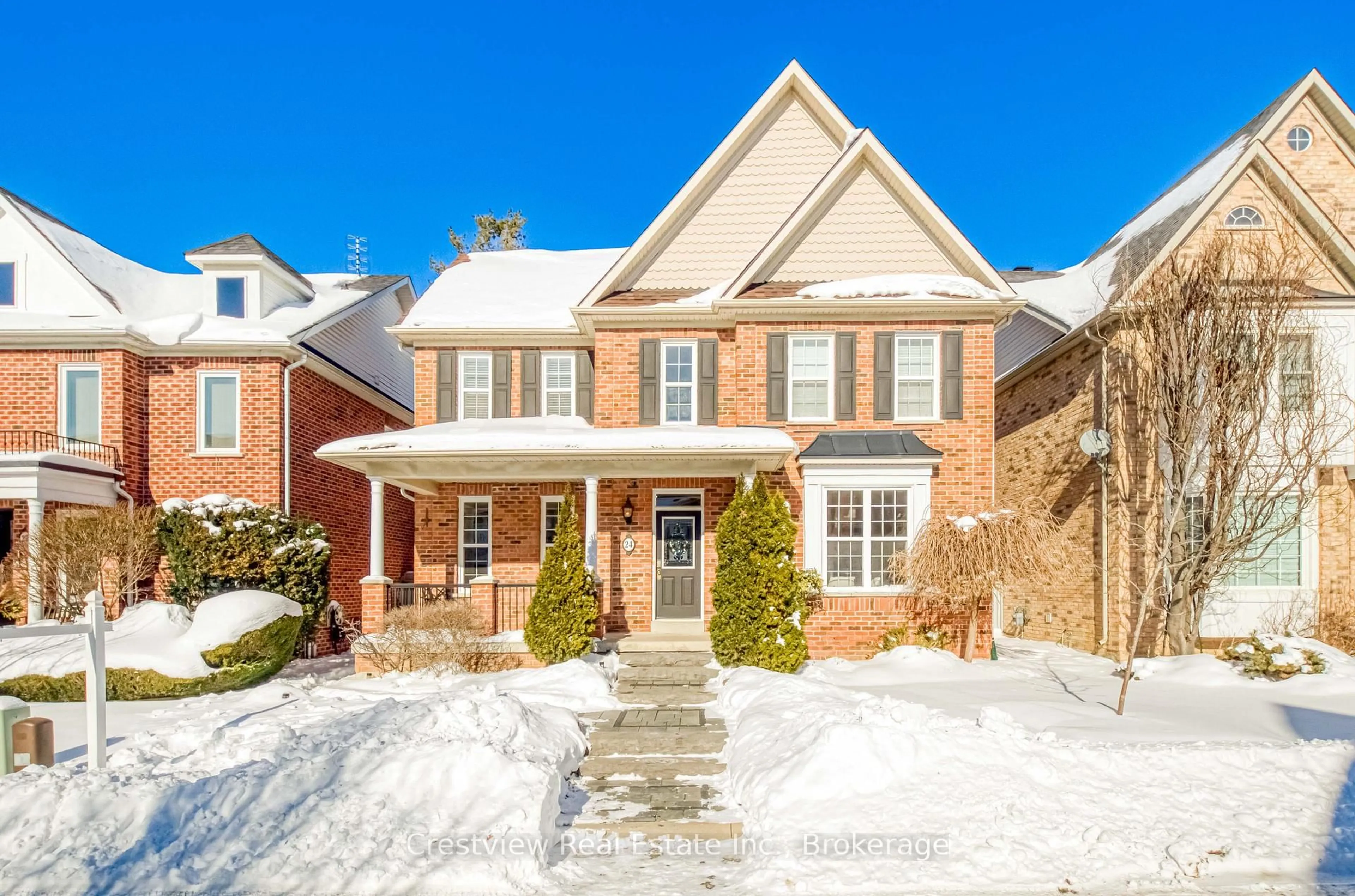 Home with brick exterior material, street for 24 Port Rush Tr, Markham Ontario L6C 2A1