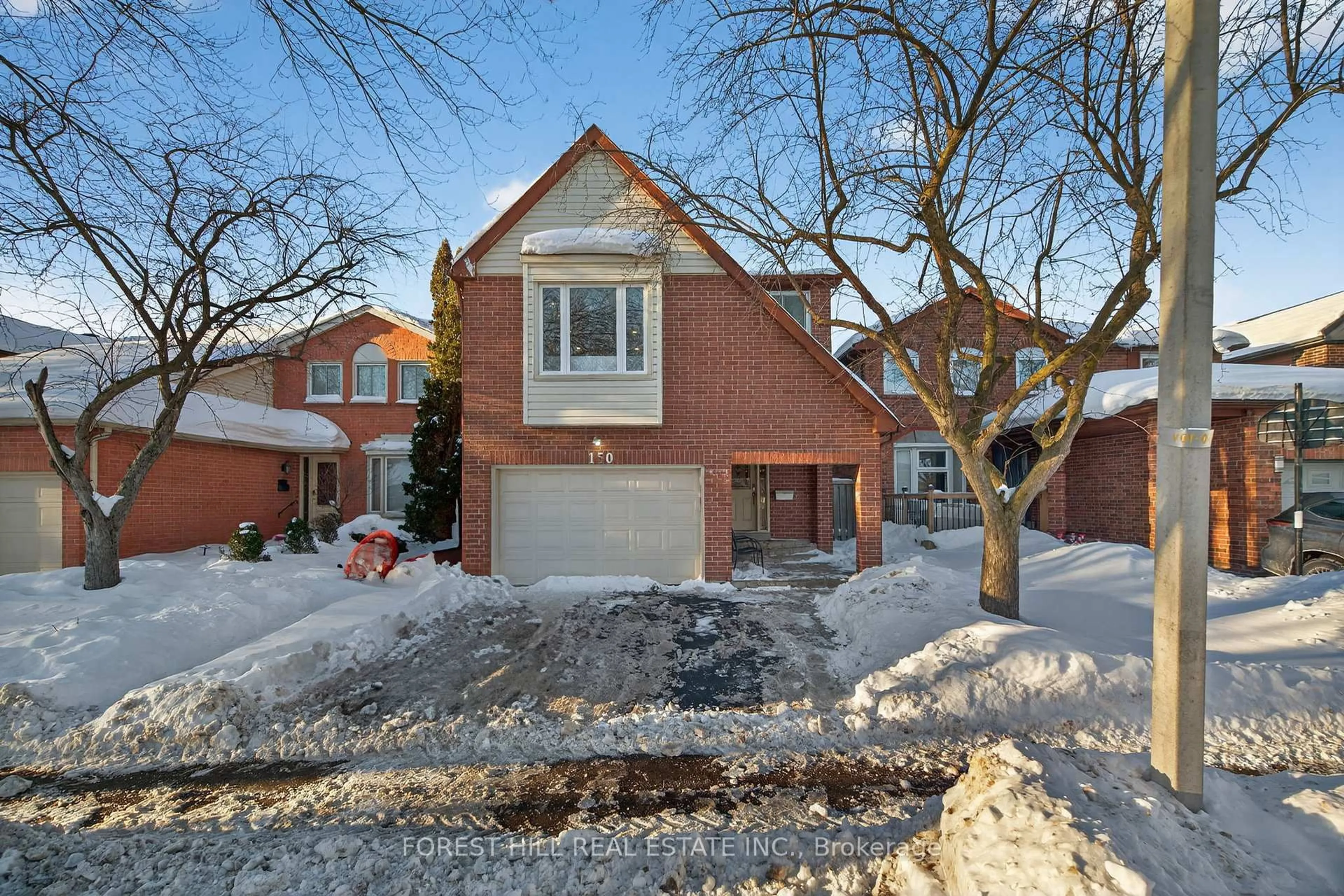 Home with brick exterior material, street for 150 North Meadow Cres, Vaughan Ontario L4J 3C5