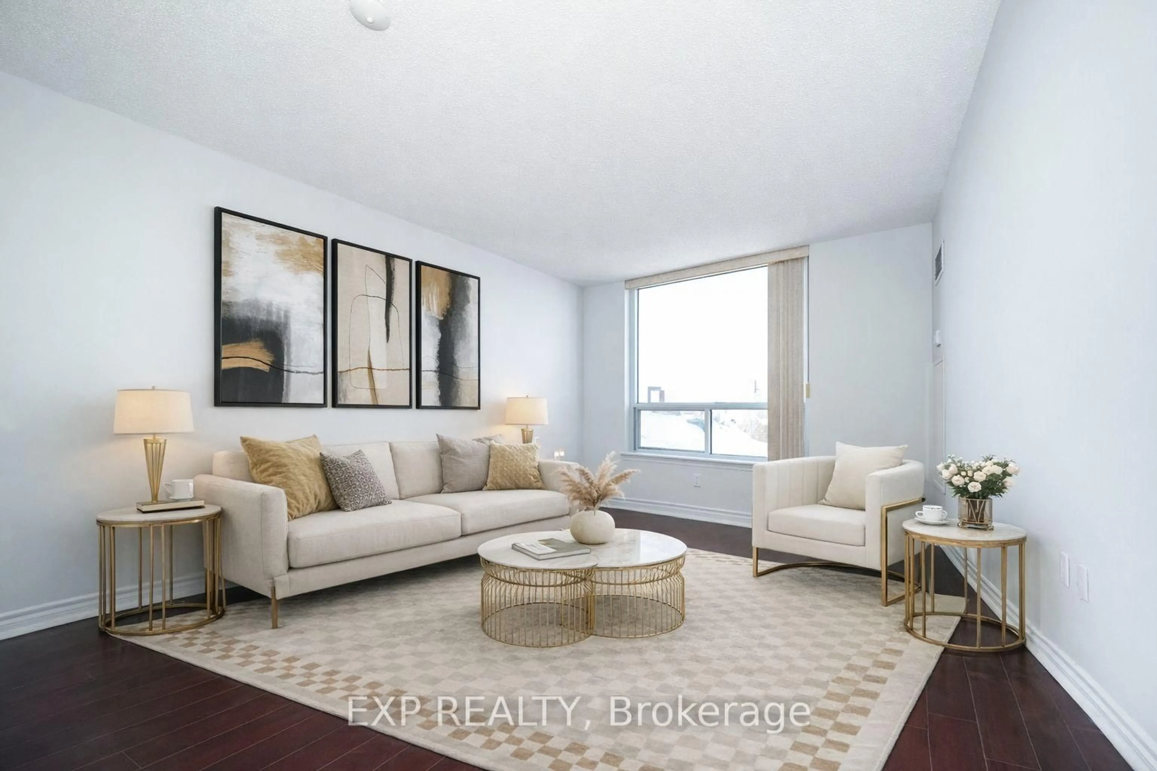 Living room with furniture, unknown for 9015 Leslie St #807, Richmond Hill Ontario L4B 4J8