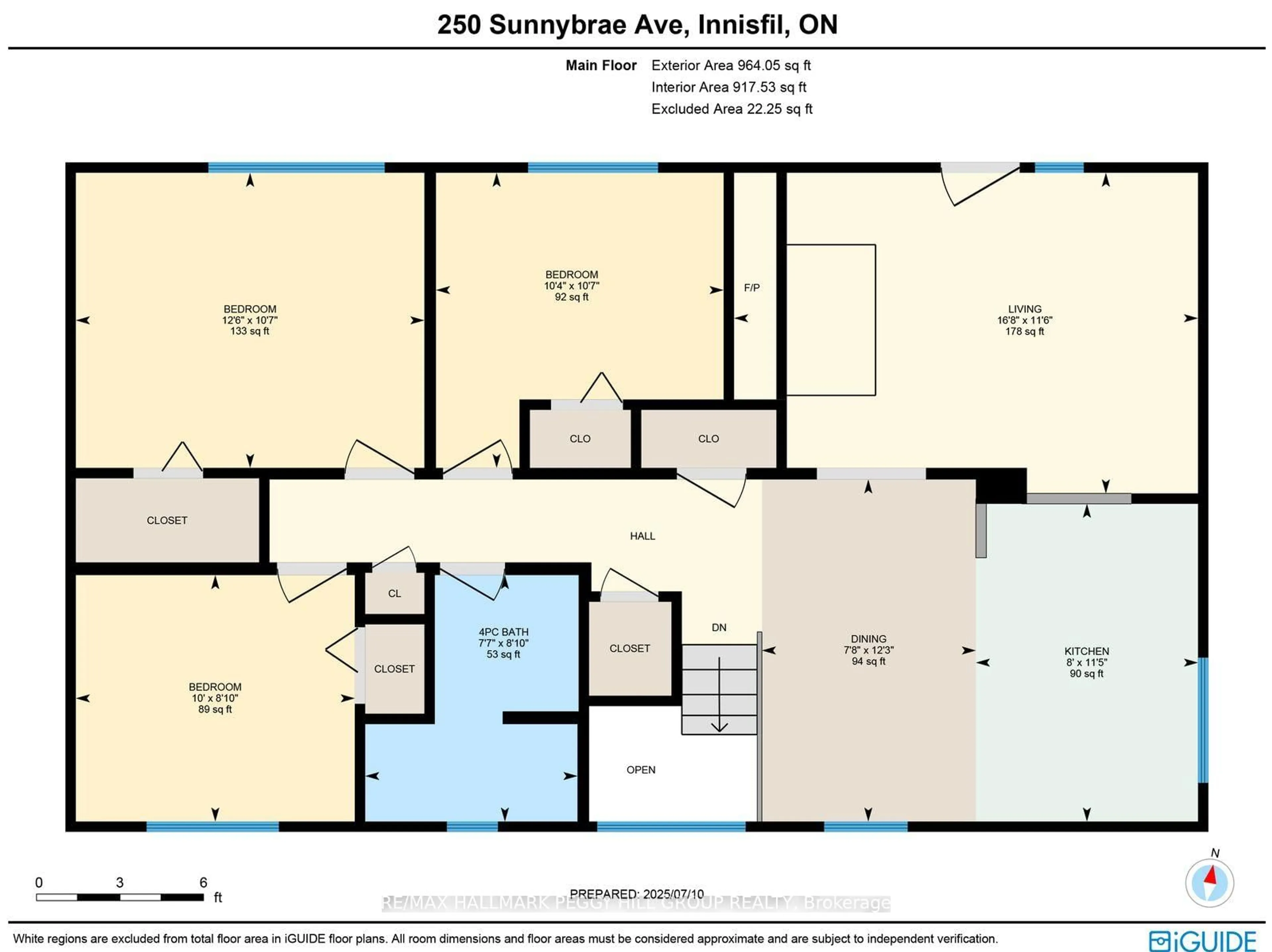 Floor plan for 250 Sunnybrae Ave, Innisfil Ontario L9S 1J1