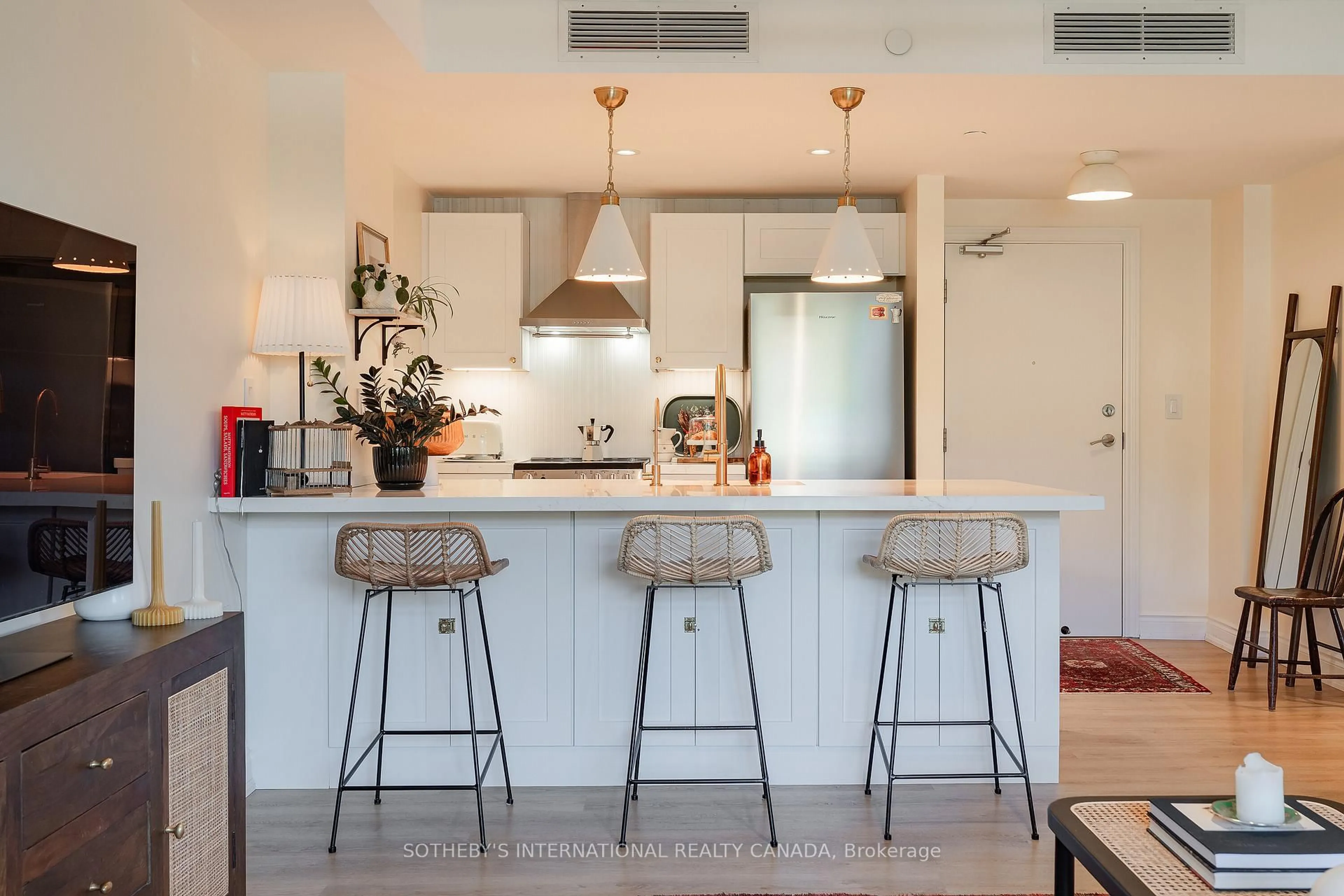 Contemporary kitchen, ceramic/tile floor for 149 Church St #216, King Ontario L0G 1T0