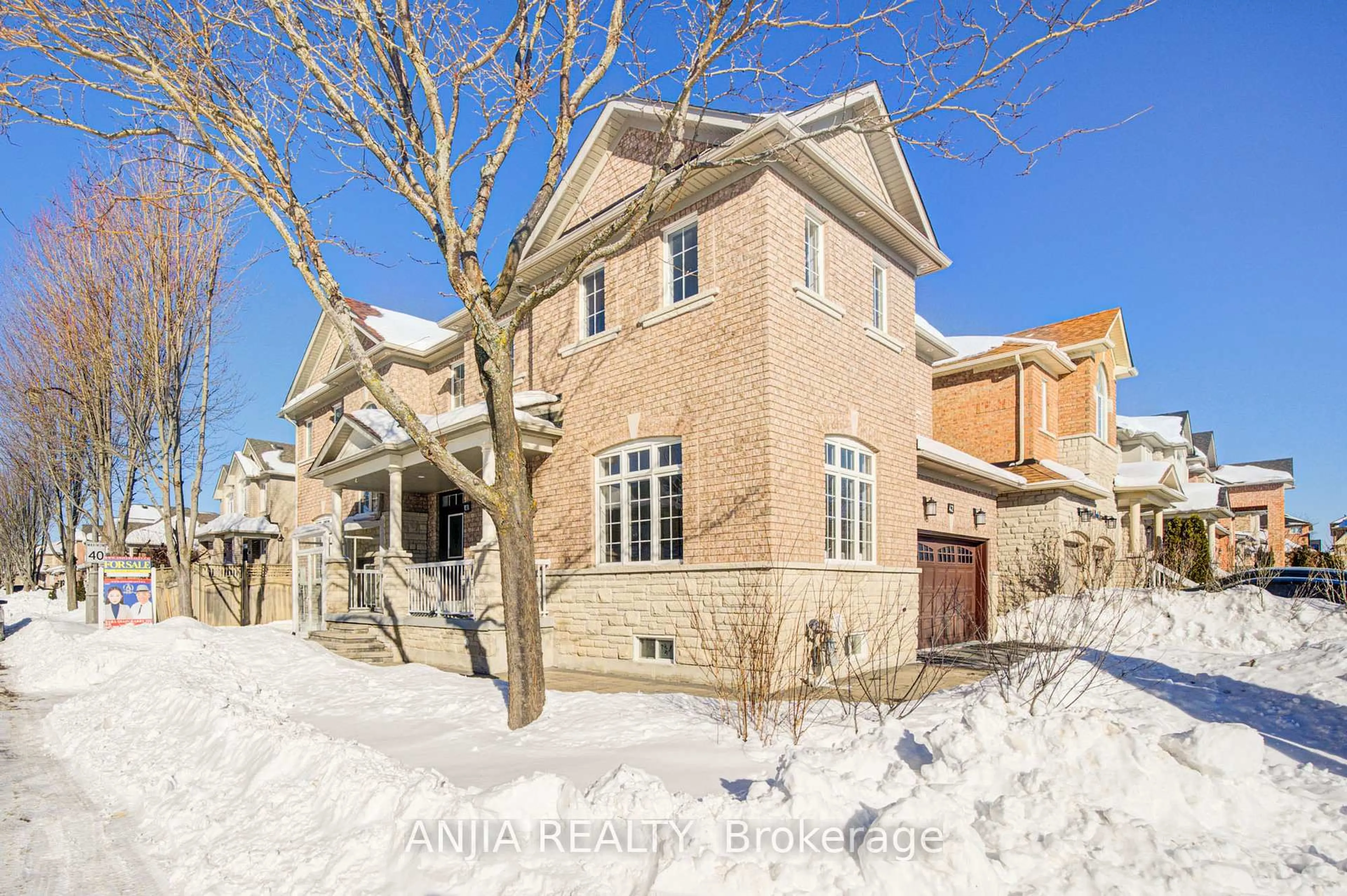 Home with brick exterior material, street for 42 Reginald Lamb Cres, Markham Ontario L6B 0B5