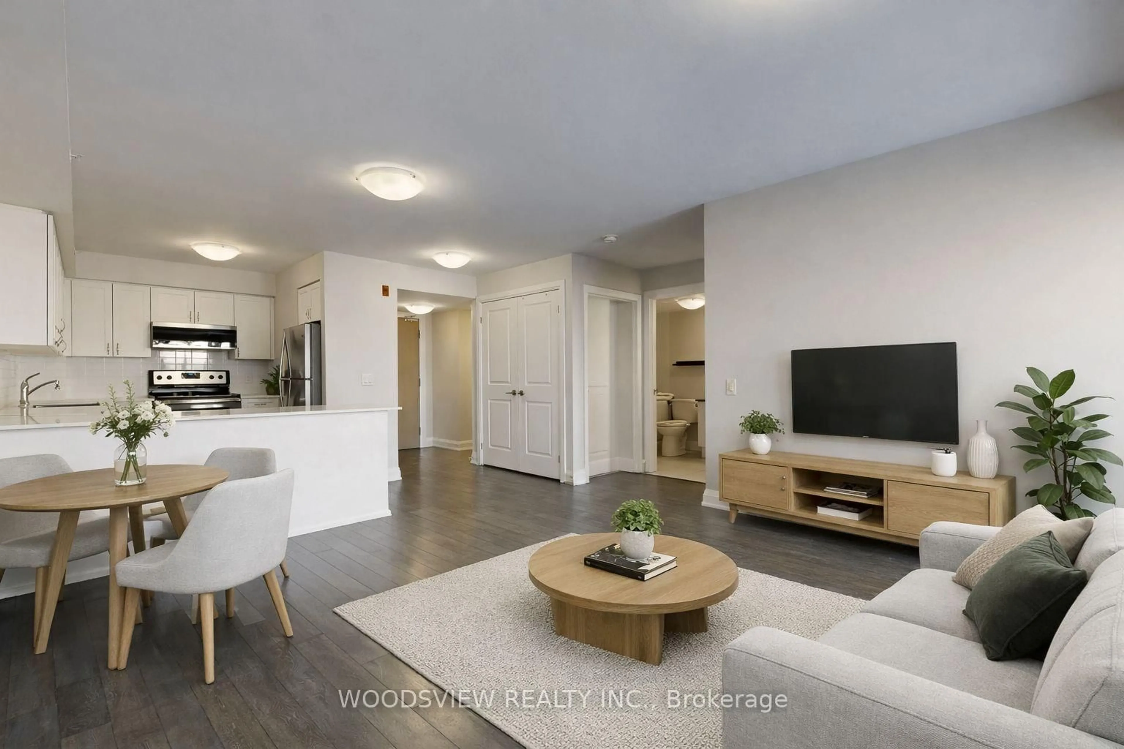 Living room with furniture, unknown for 481 Rupert Ave #324, Whitchurch-Stouffville Ontario L4A 1Y7