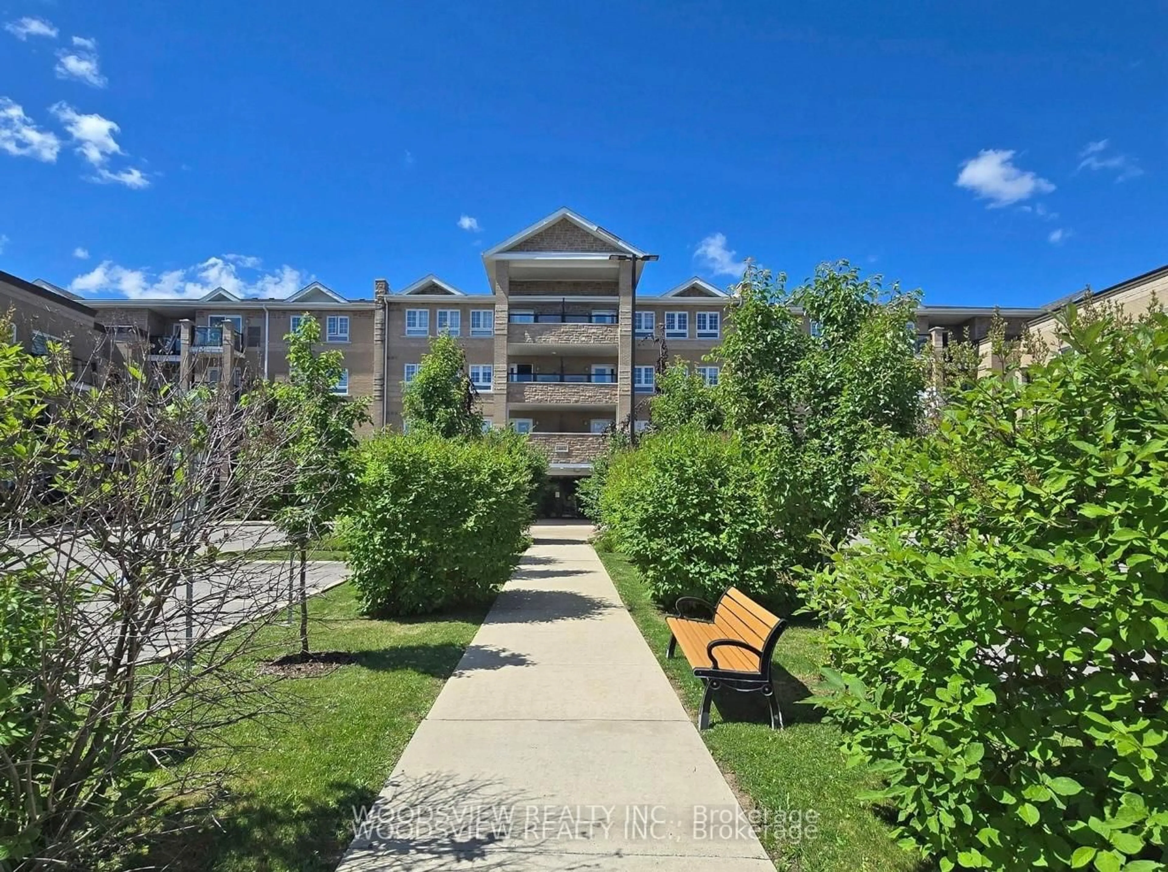 A pic from outside/outdoor area/front of a property/back of a property/a pic from drone, unknown for 481 Rupert Ave #324, Whitchurch-Stouffville Ontario L4A 1Y7