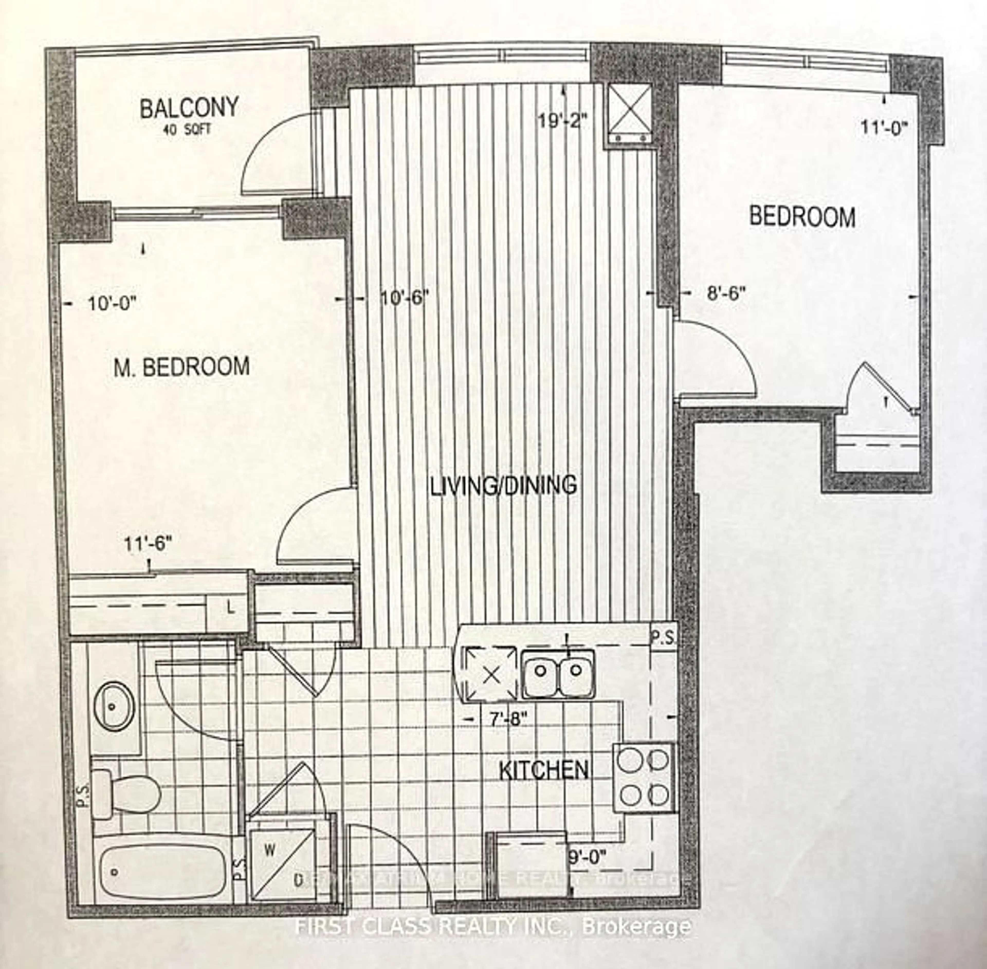 Floor plan for 73 King William Cres #302, Richmond Hill Ontario L4B 0C2