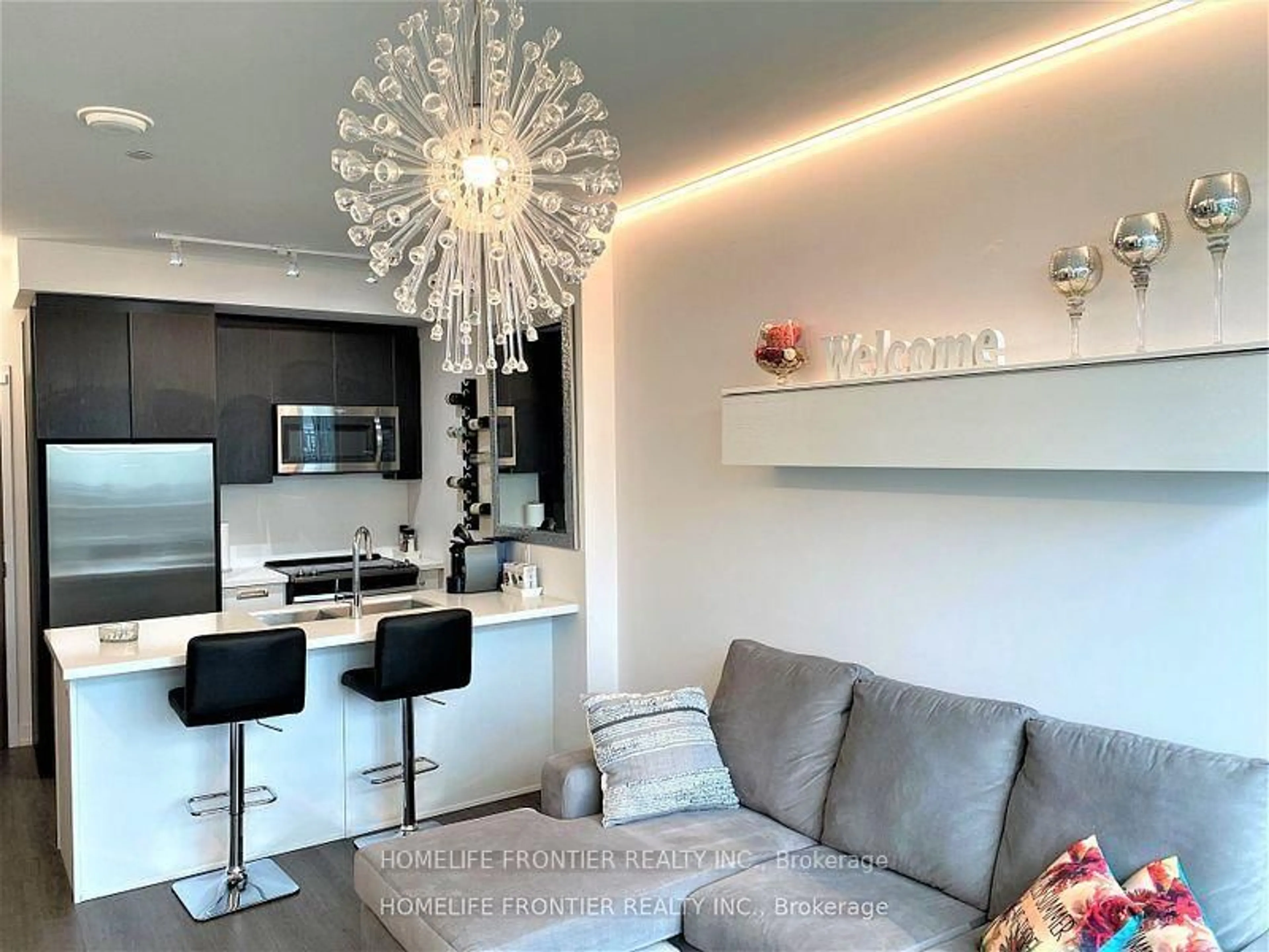 Living room with furniture, unknown for 333 Sea Ray Ave #D430, Innisfil Ontario L9S 2P7