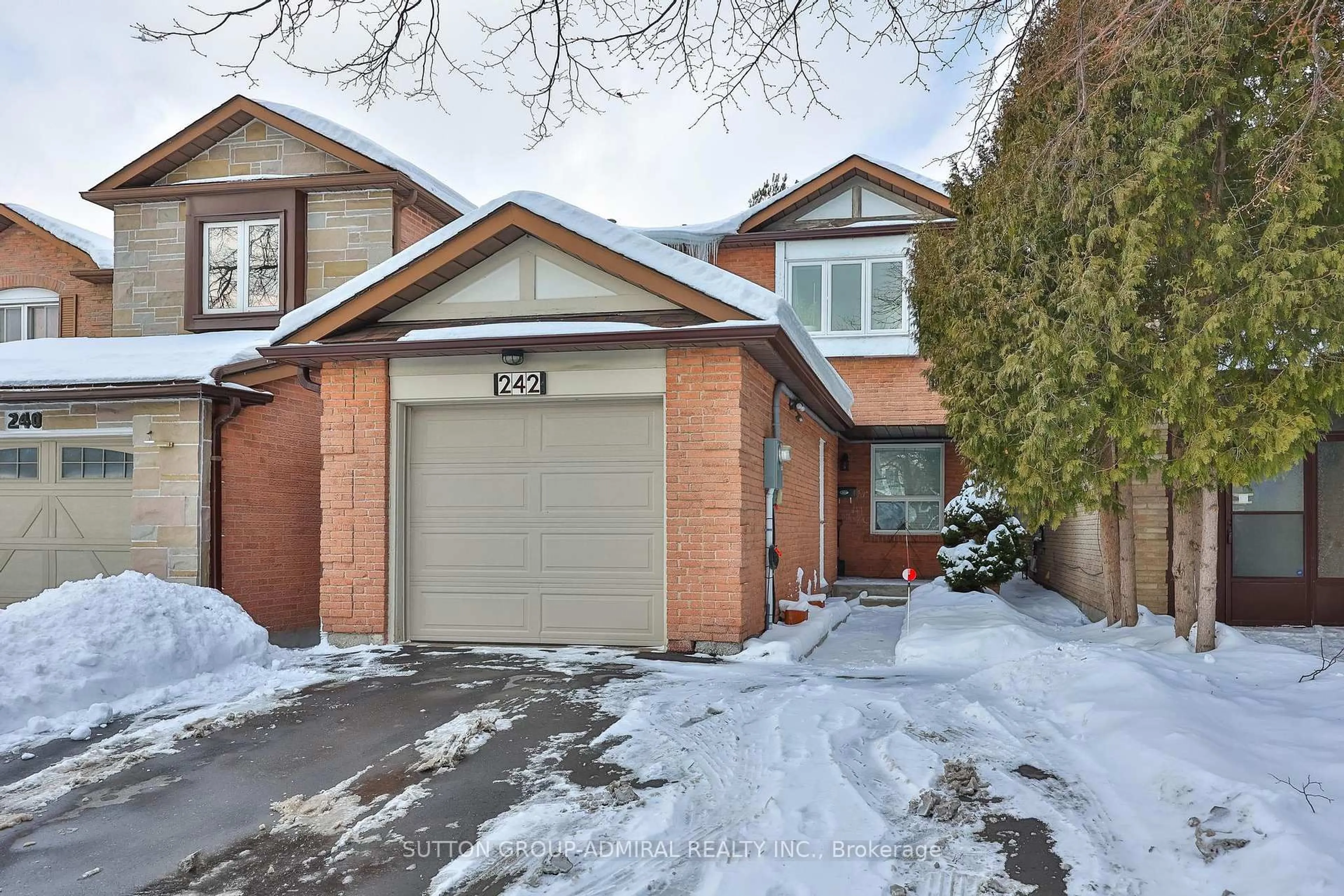 Home with brick exterior material, street for 242 Tansley Rd, Vaughan Ontario L4J 2Y9