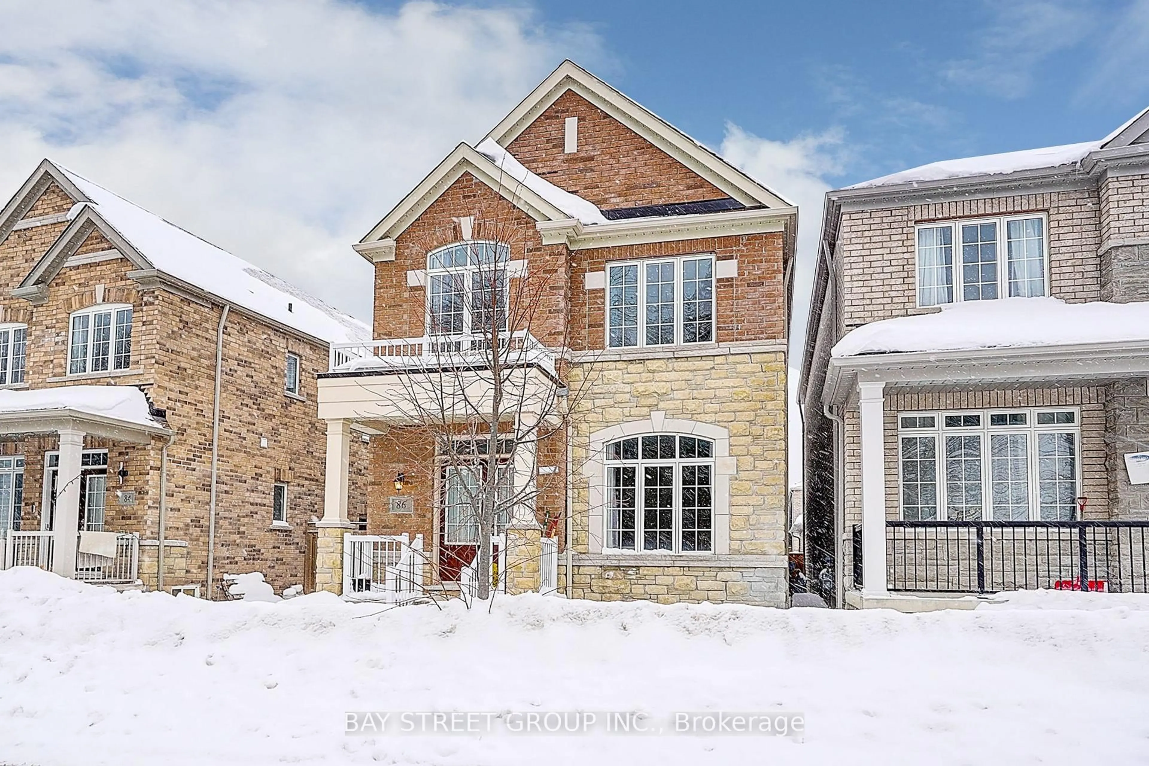 Home with brick exterior material, street for 86 Autumn Glow Dr, Markham Ontario L6B 0P6