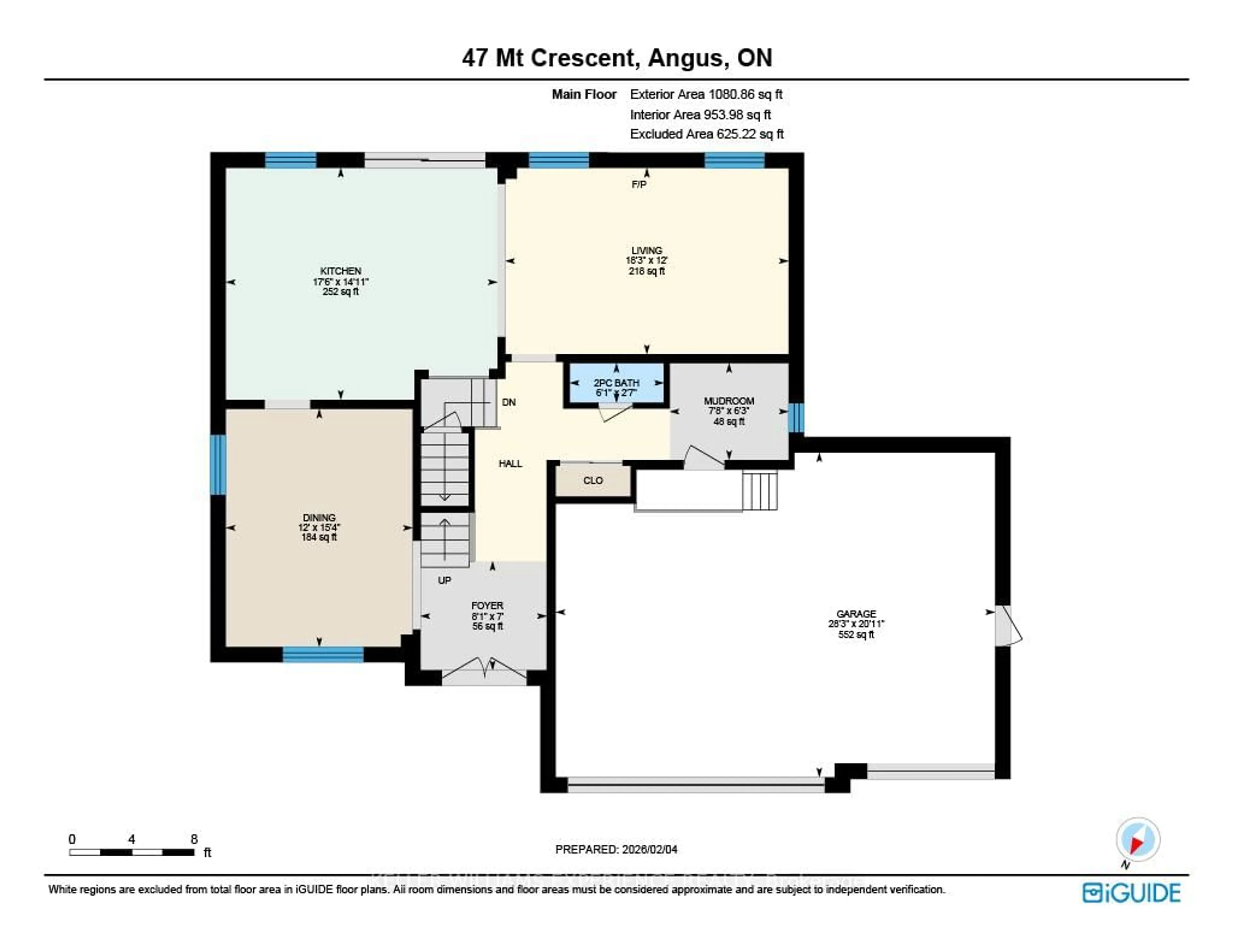 Floor plan for 47 Mount Cres, Essa Ontario L0M 1B5