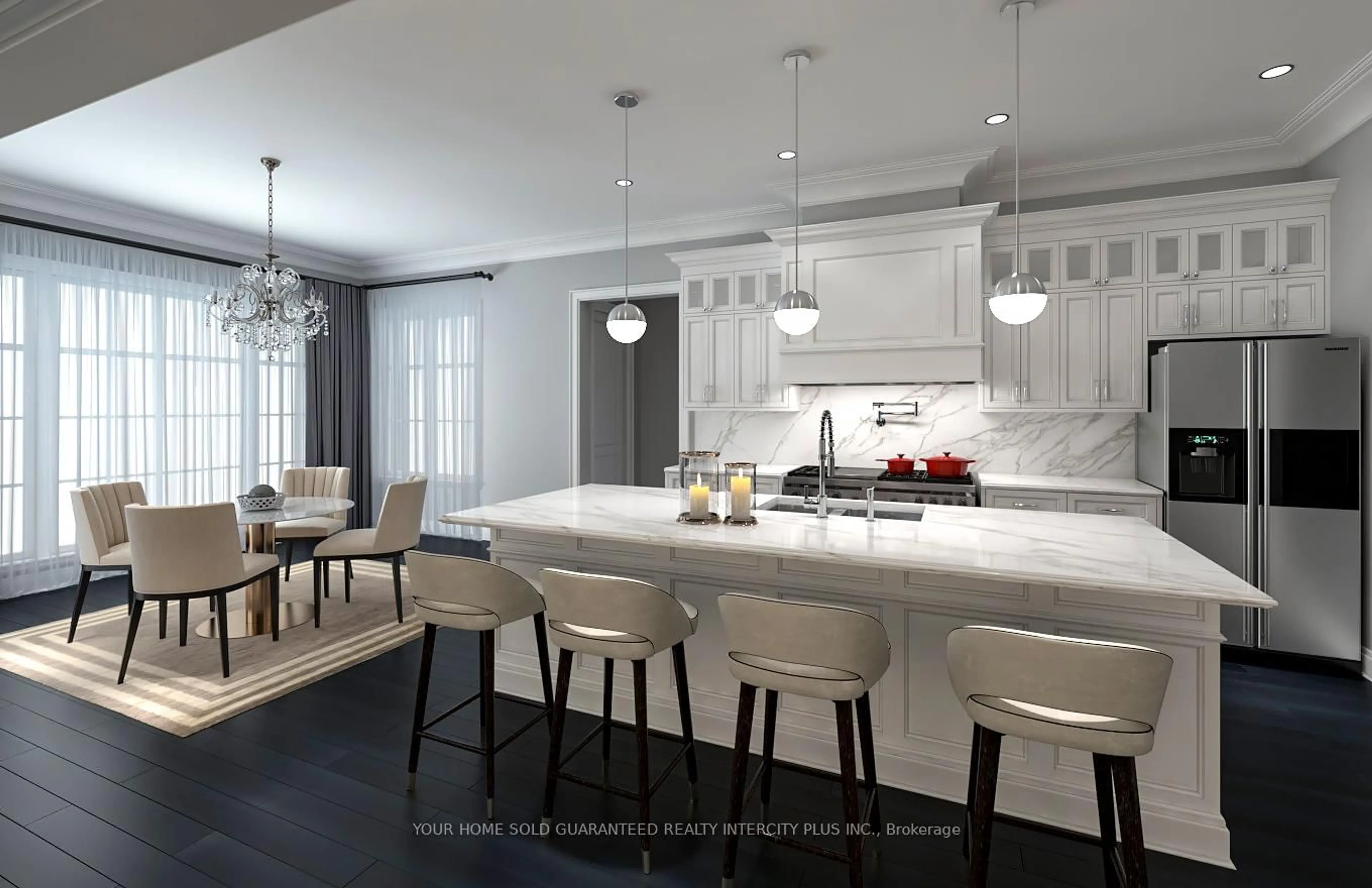 Contemporary kitchen, ceramic/tile floor for LOT 5 GILFORD Estates, Innisfil Ontario L0L 1R0