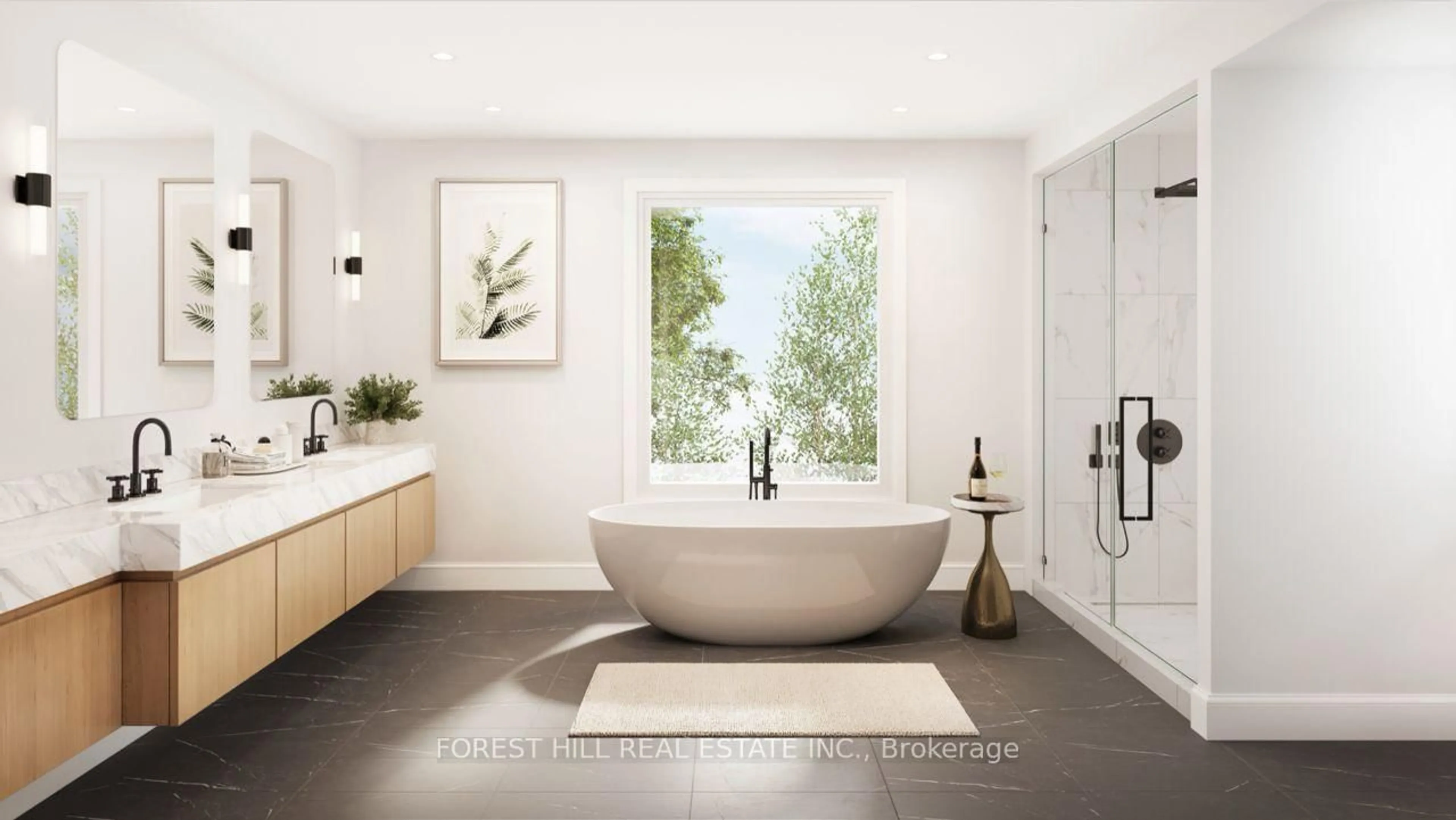 Contemporary bathroom, ceramic/tile floor for 90 Duncan Rd, Richmond Hill Ontario L4C 6J7