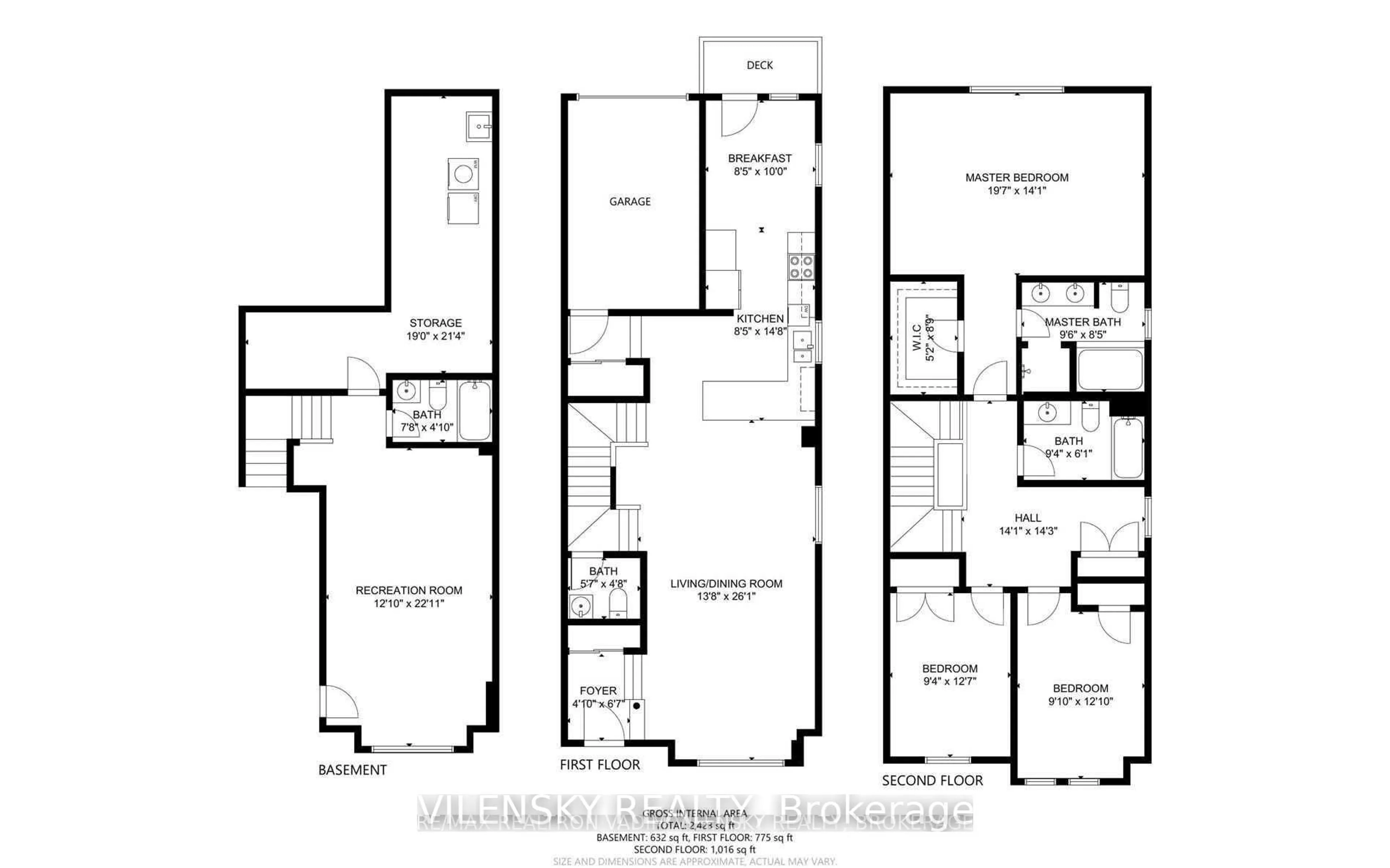 Floor plan for 8777 Dufferin St #17, Vaughan Ontario L4J 8W3