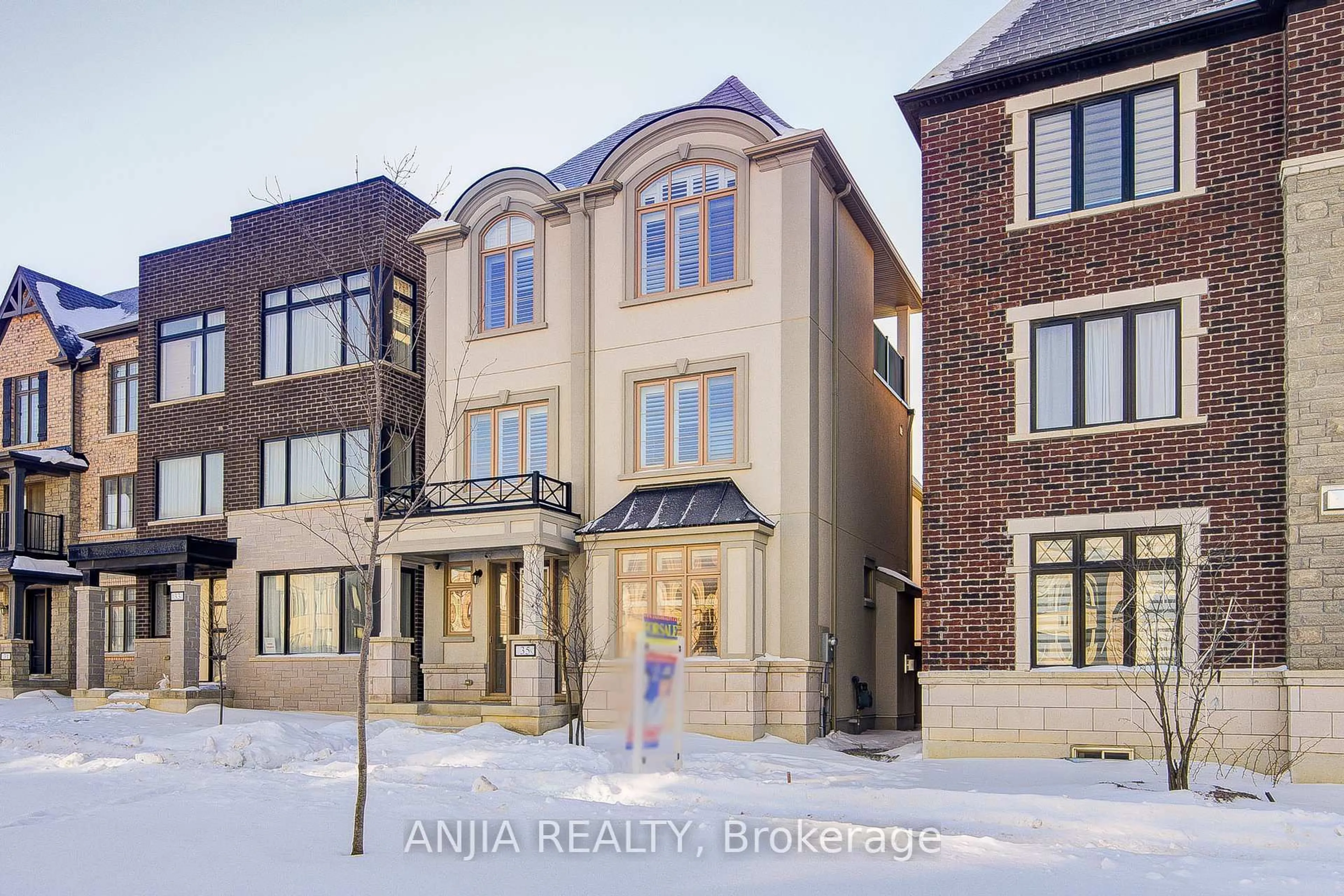 Home with brick exterior material, street for 35 York Downs Blvd, Markham Ontario L6C 3J6