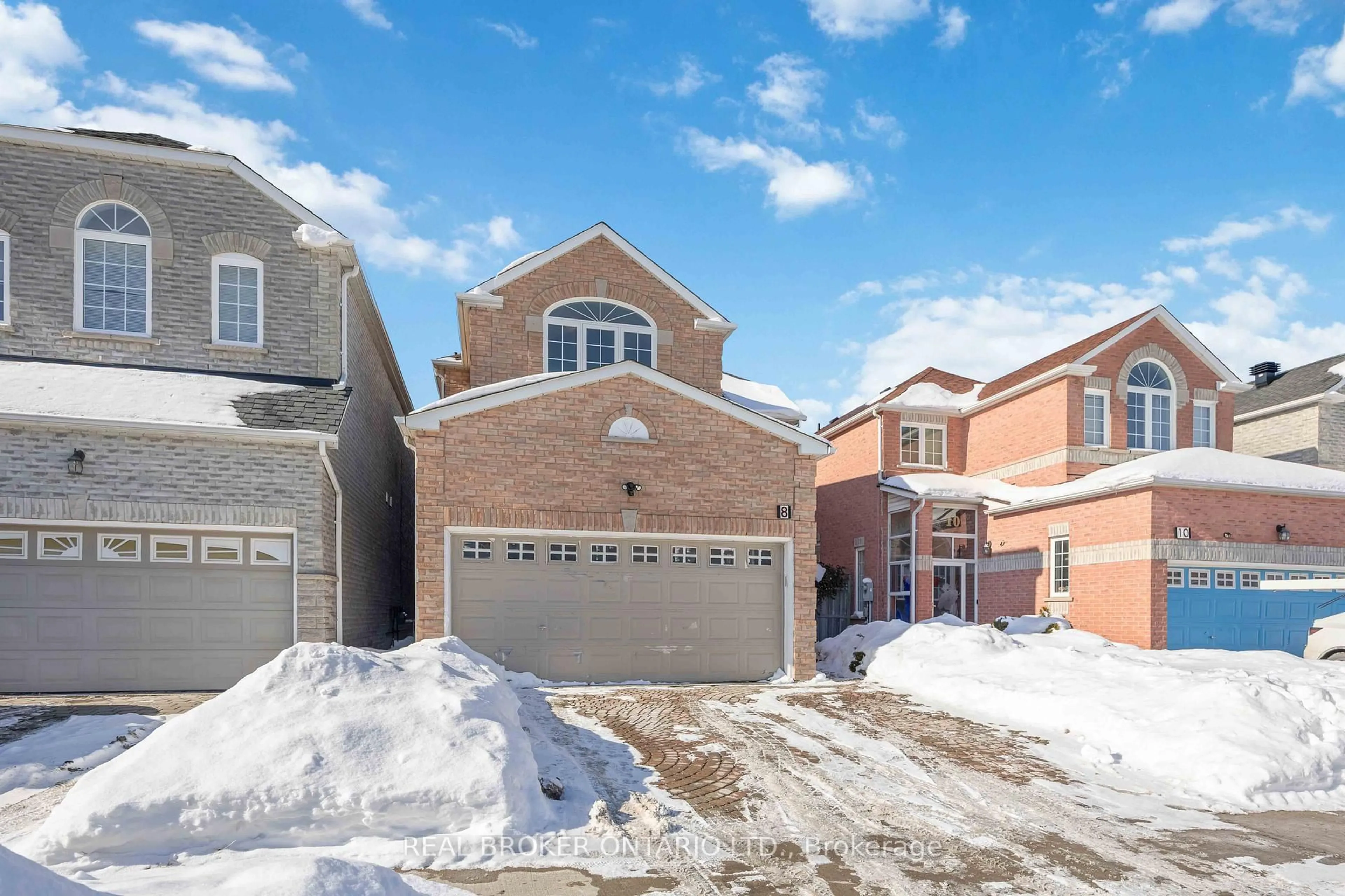 Home with brick exterior material, street for 8 Medley Cres, Markham Ontario L3S 4M8
